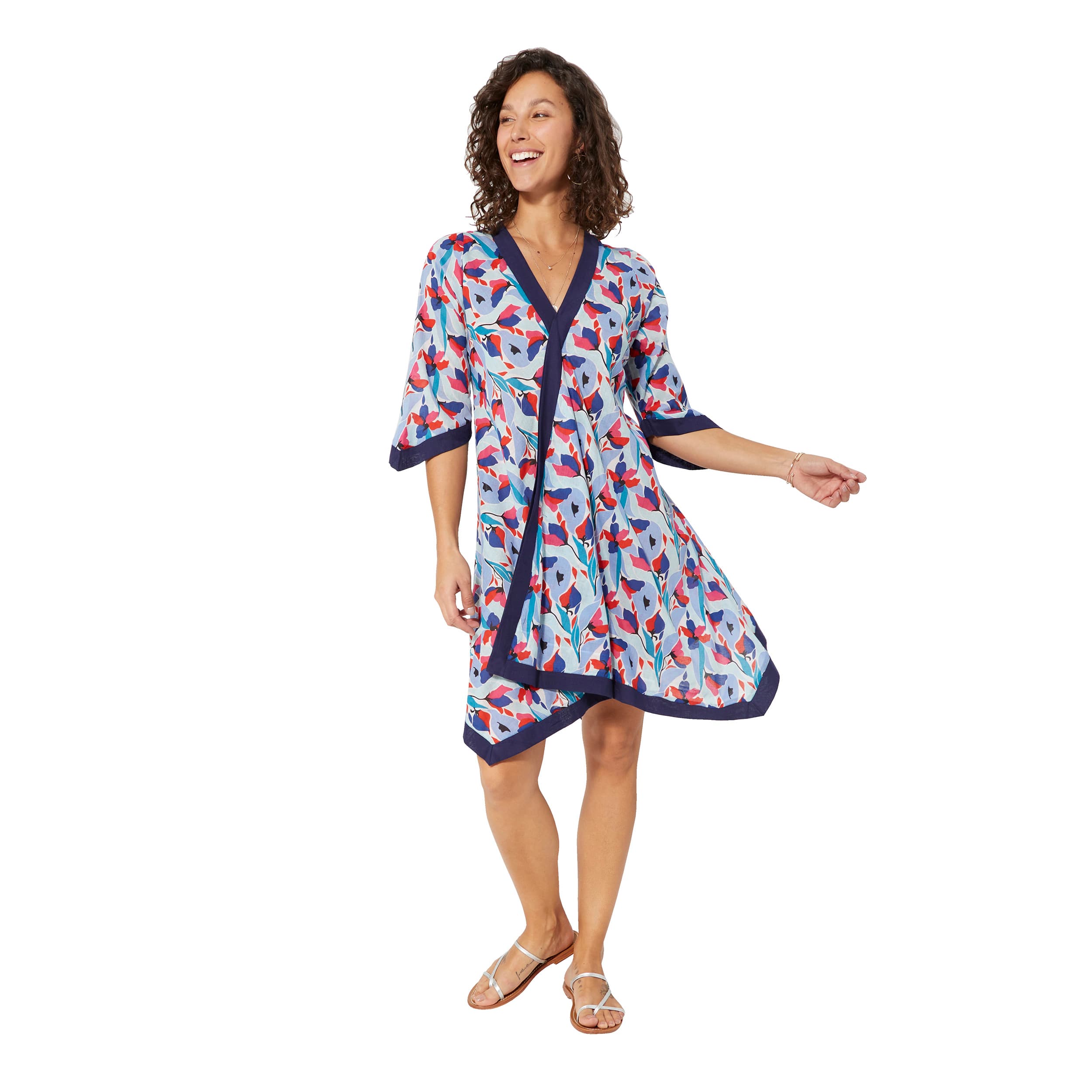 Tunique été manches 3/4 Aryana - 100% voile de coton - Akoustik Online