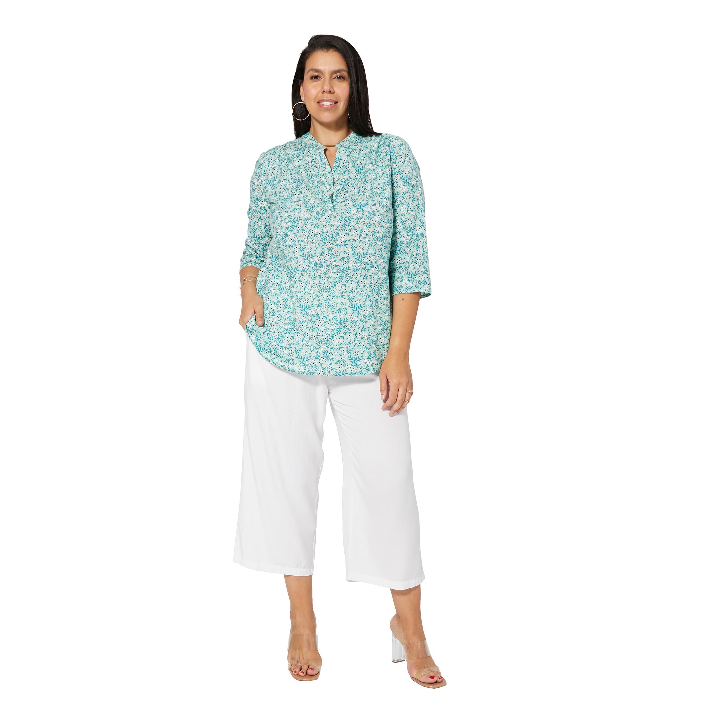Tunique été manches 3/4 Wesley - 100% coton - Akoustik Online