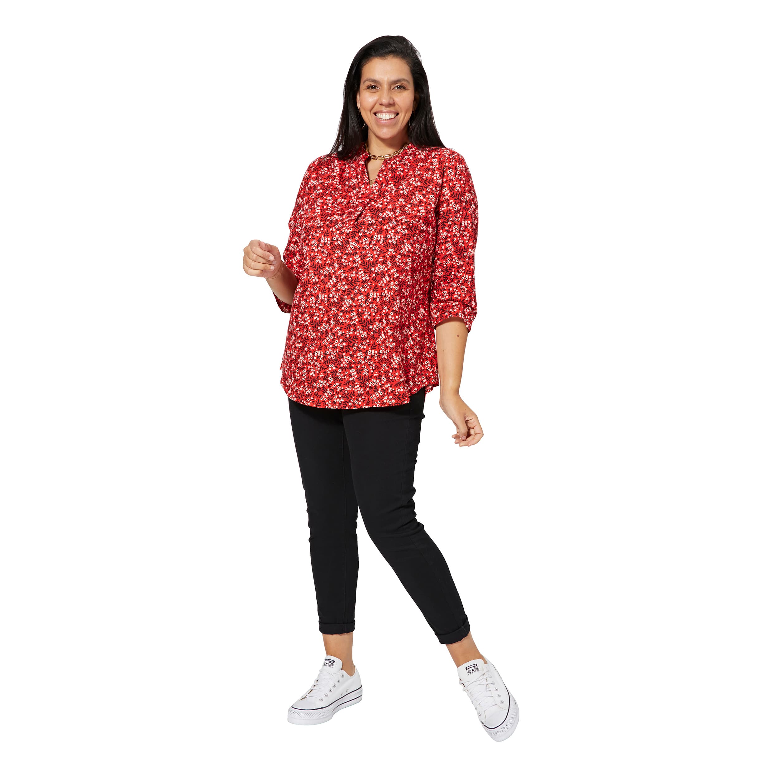 Tunique été manches 3/4 Abigayle - 100% coton - Akoustik Online