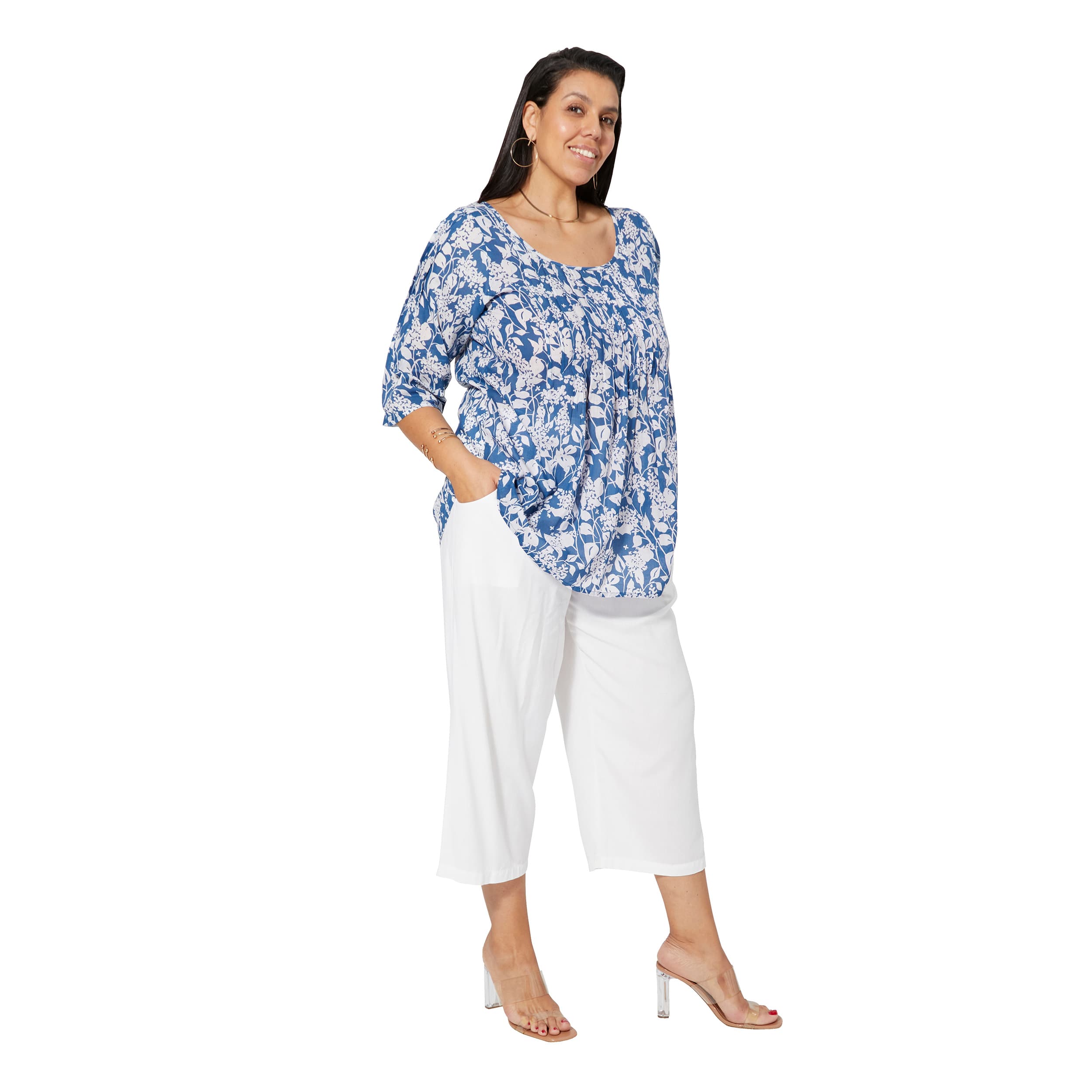 Tunique été manches 3/4 Sakhr - 100% coton - Akoustik Online
