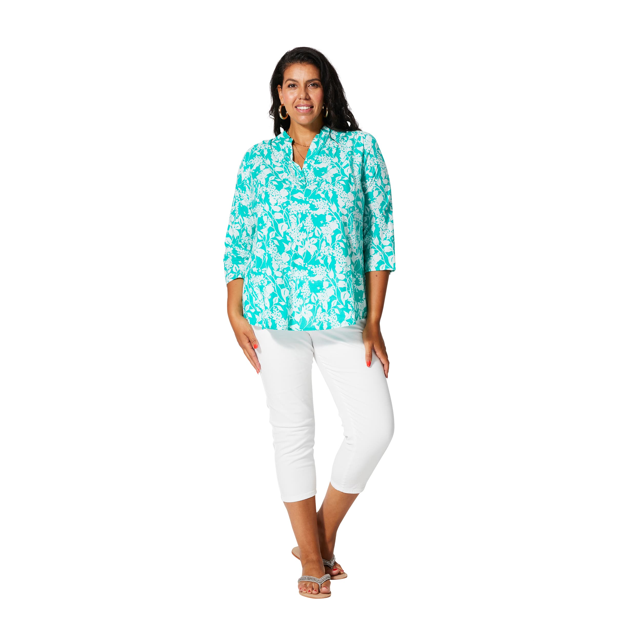 Tunique été manches 3/4 Galia - 100% coton - Akoustik Online