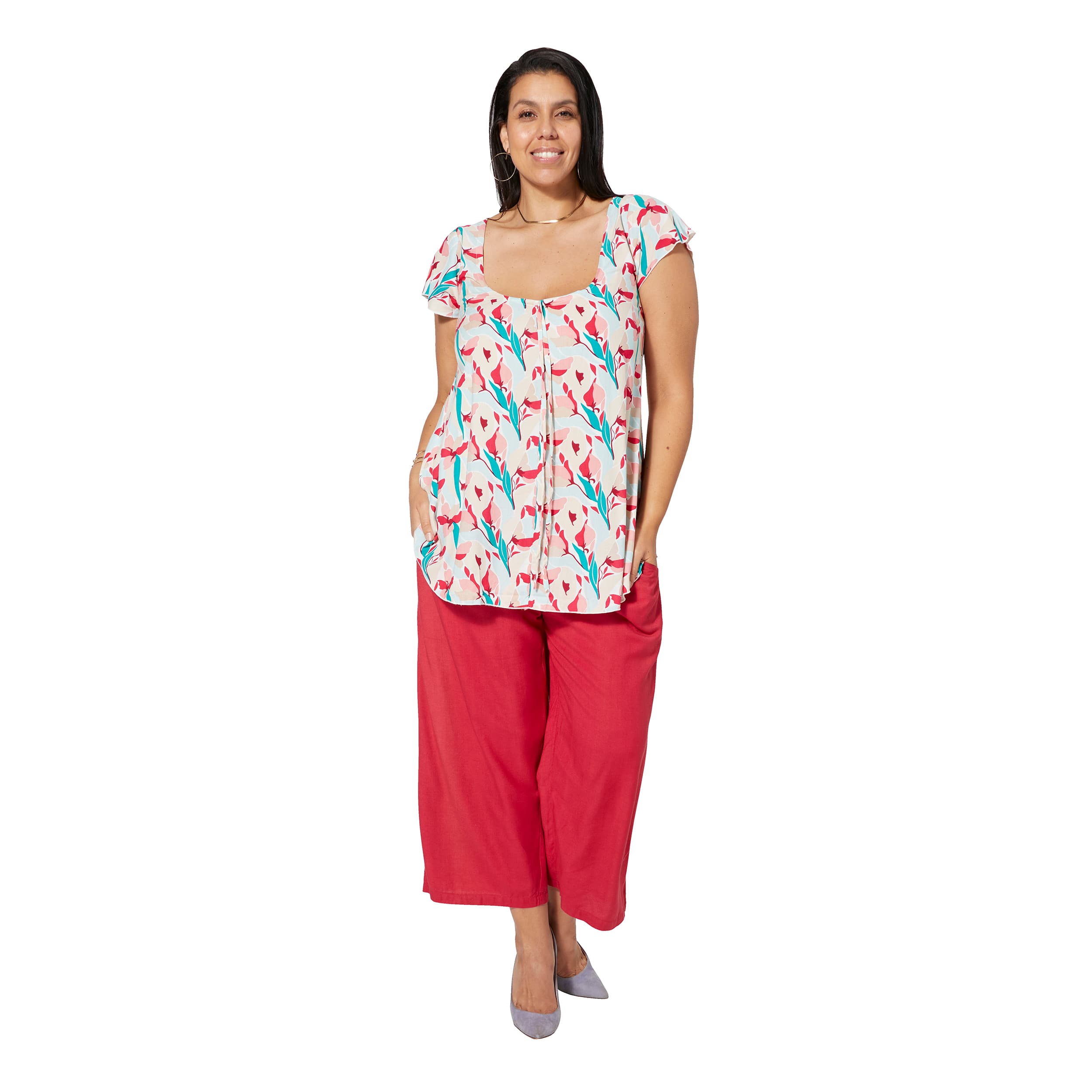 Tunique été manches courtes Mahmud - 100% viscose - Akoustik Online