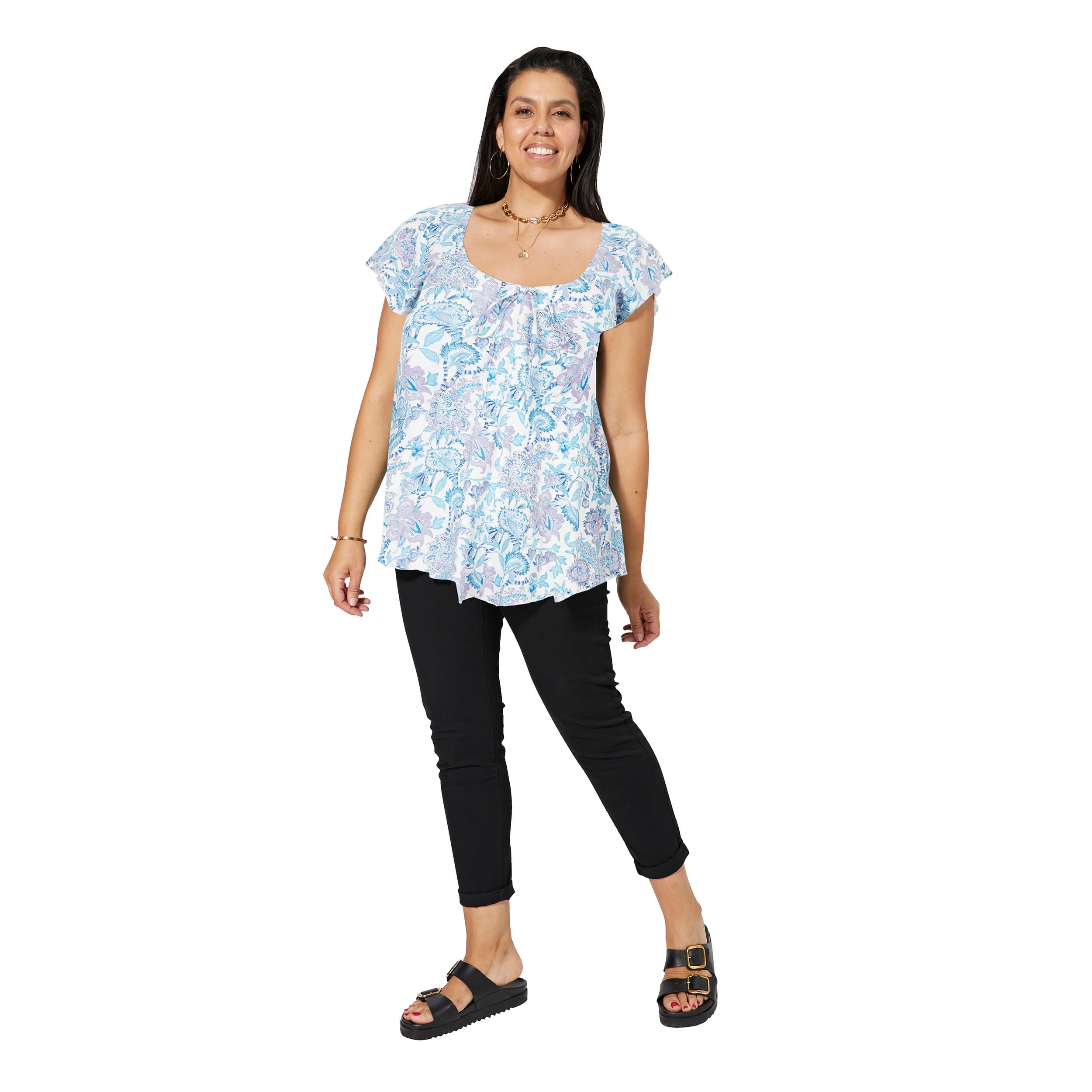 Tunique été manches courtes Uzziah - 100% viscose - Akoustik Online