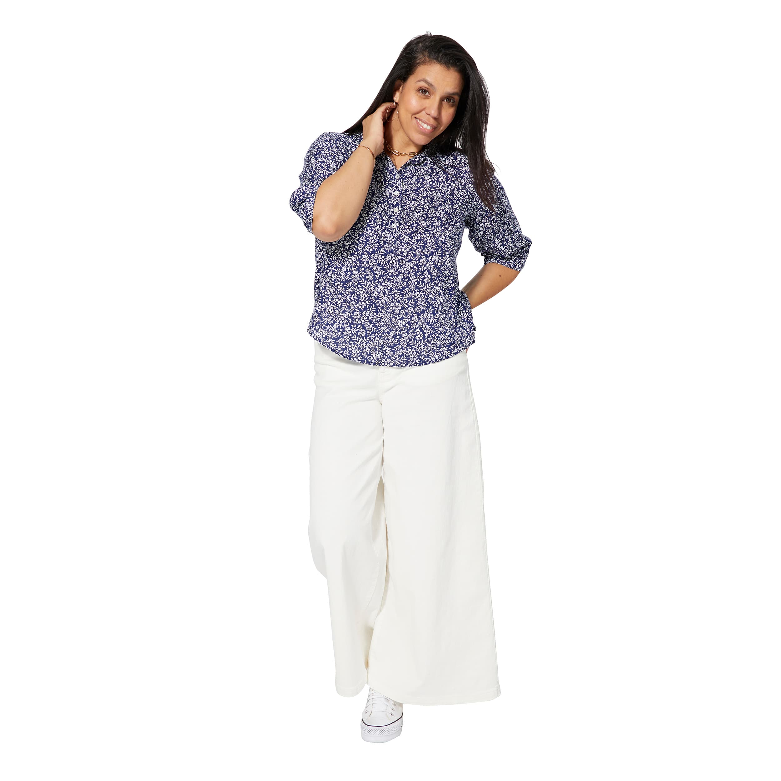 Tunique été manches 3/4 Zed - 100% viscose - Akoustik Online