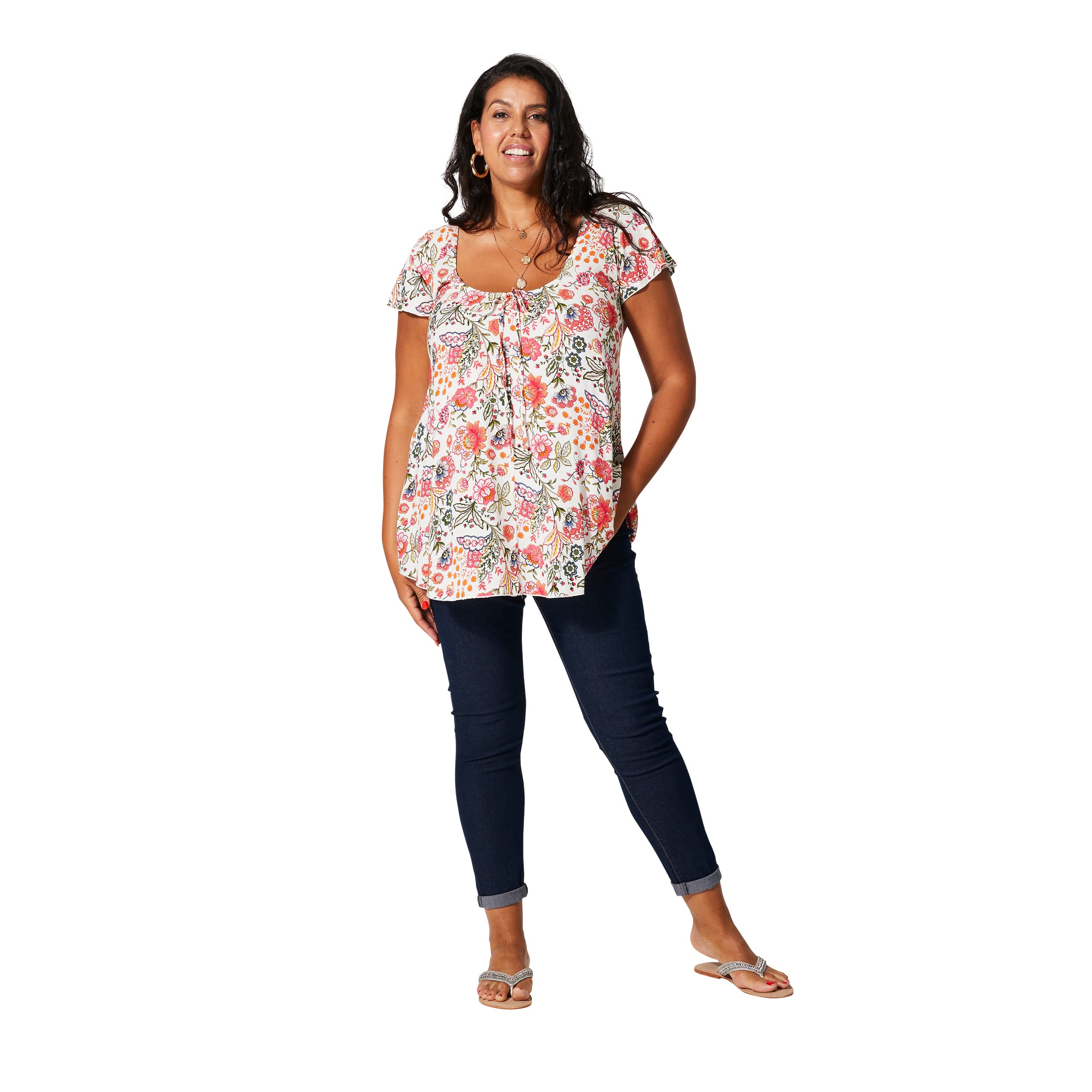 Tunique été manches courtes Vasil - 100% viscose - Akoustik Online