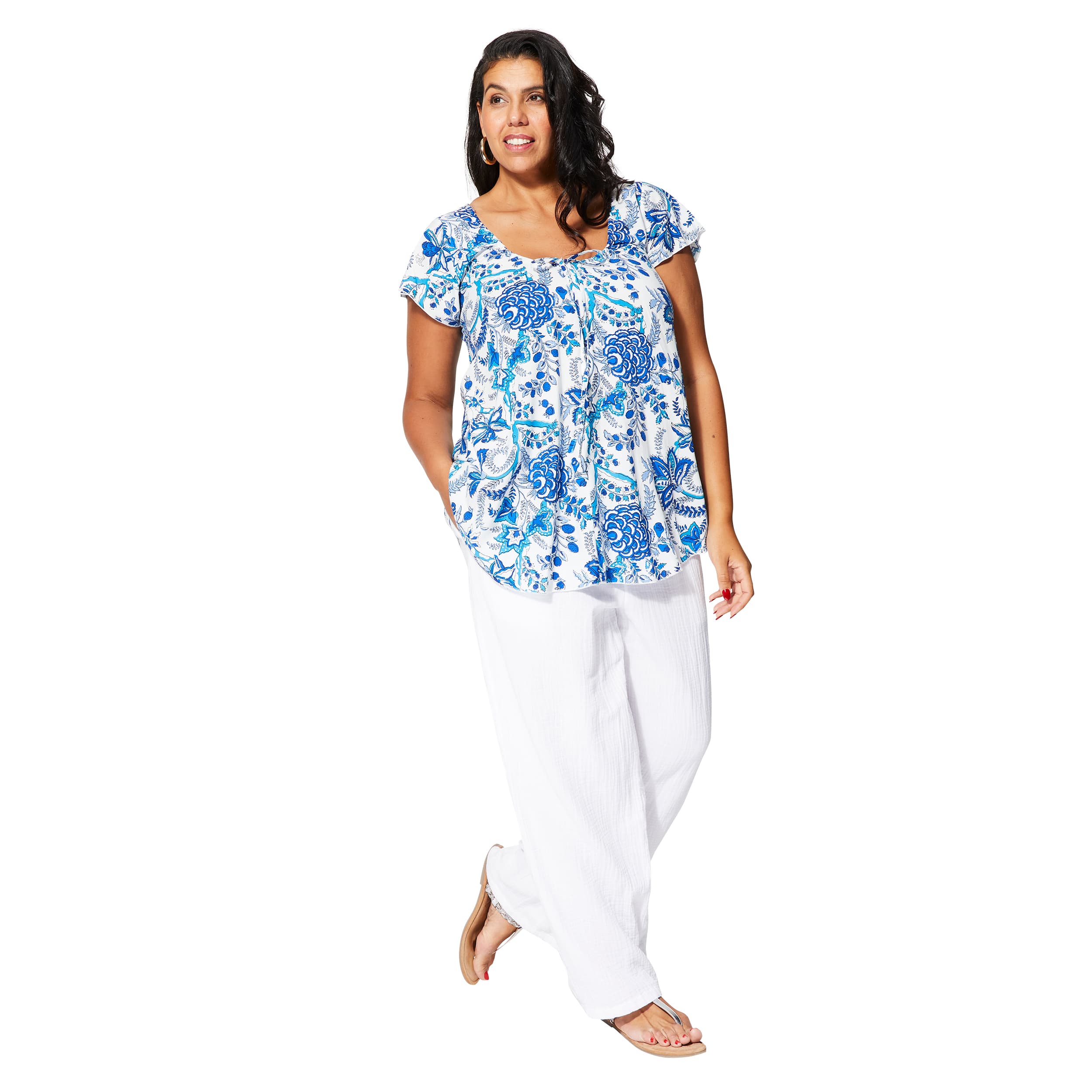 Tunique été manches courtes Ngoc - 100% viscose - Akoustik Online