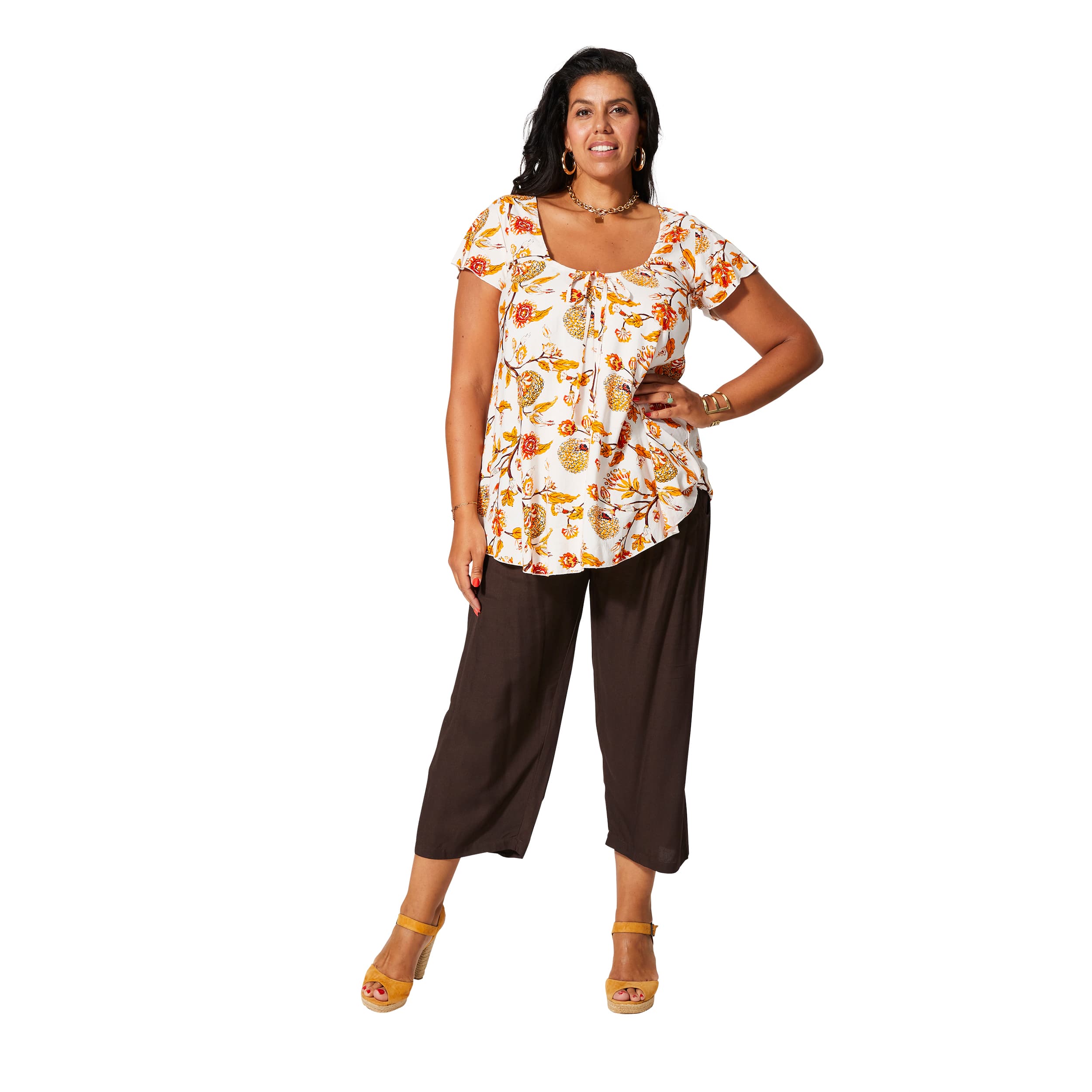 Tunique été manches courtes Bartal - 100% viscose - Akoustik Online