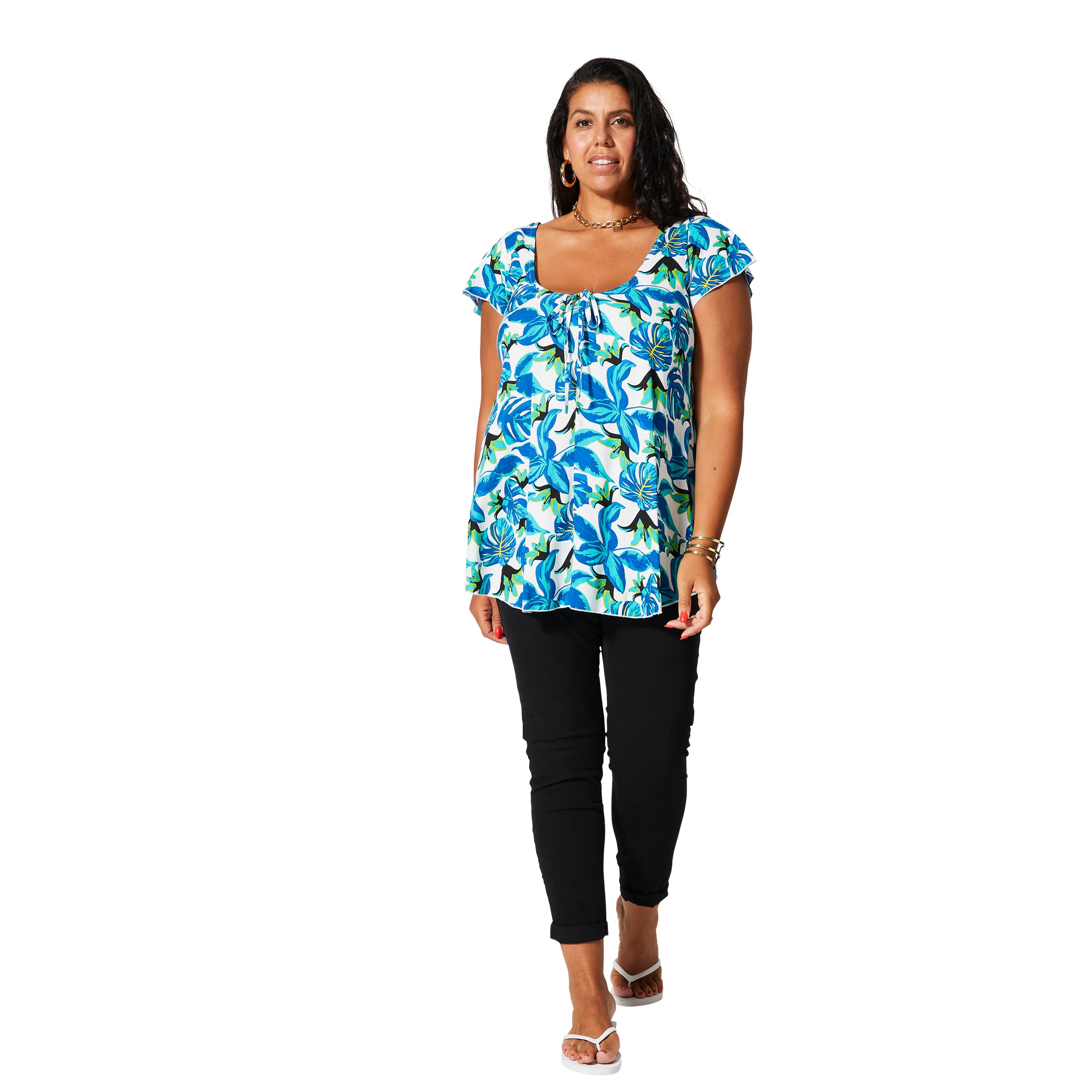 Tunique été manches courtes Esther - 100% viscose - Akoustik Online