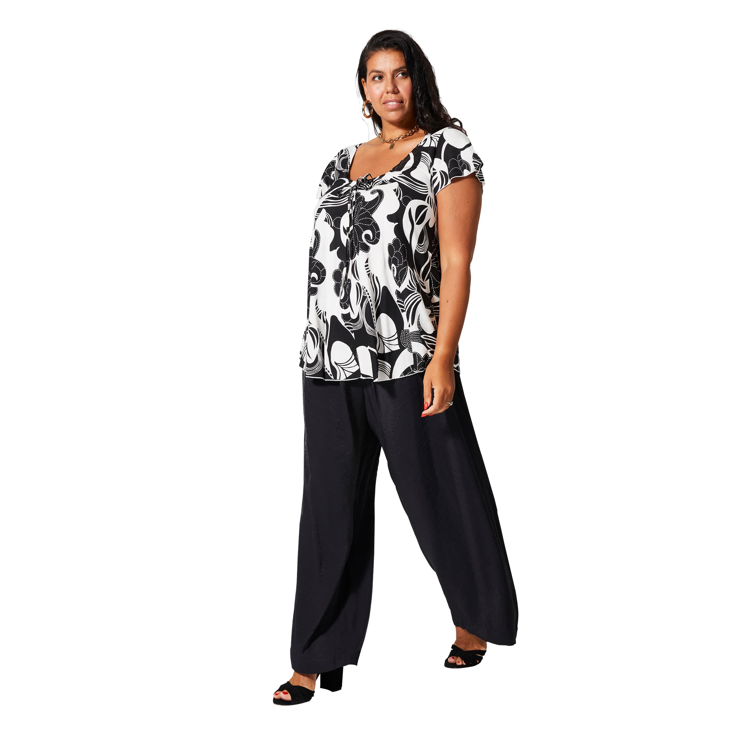 Tunique été manches courtes Gracia - 100% viscose - Akoustik Online