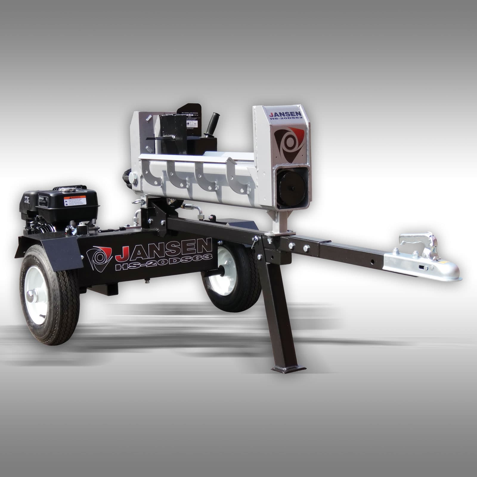 Holzspalter Jansen HS-20DS63, 20 t, 60 cm, Benzinmotor, Doppelspalter