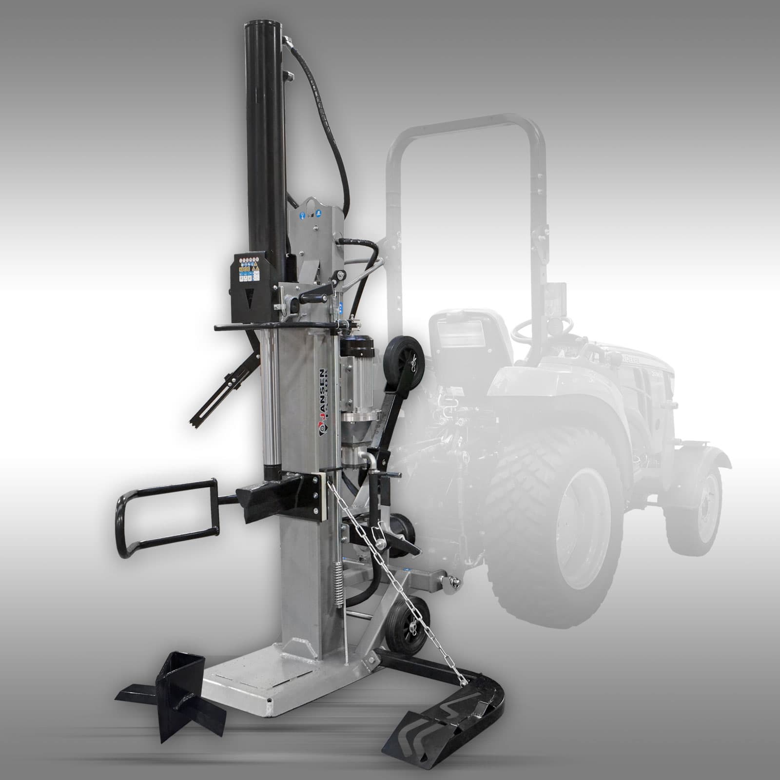 Holzspalter Jansen TS-30K, 30 t Kombi (Zapfwelle+Elektro), Stammheber