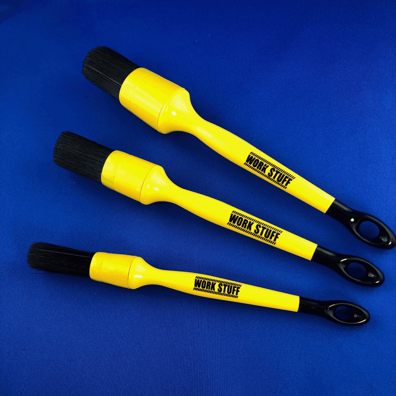 Work stuff detailing brush black lot de 3 - (16 + 24 + 30 mm)