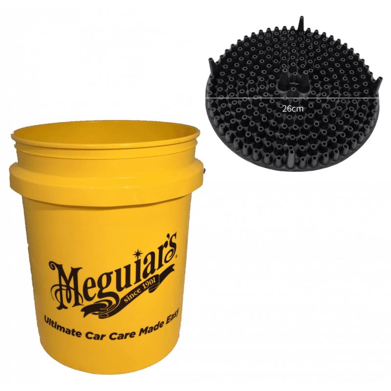 Kit de lavage seau meguiar's + grit guard ouragan