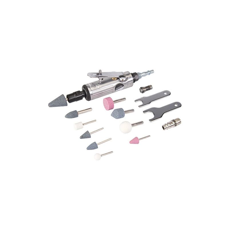 MEULEUSE DROITE PNEUMATIQUE + 15 PIECES