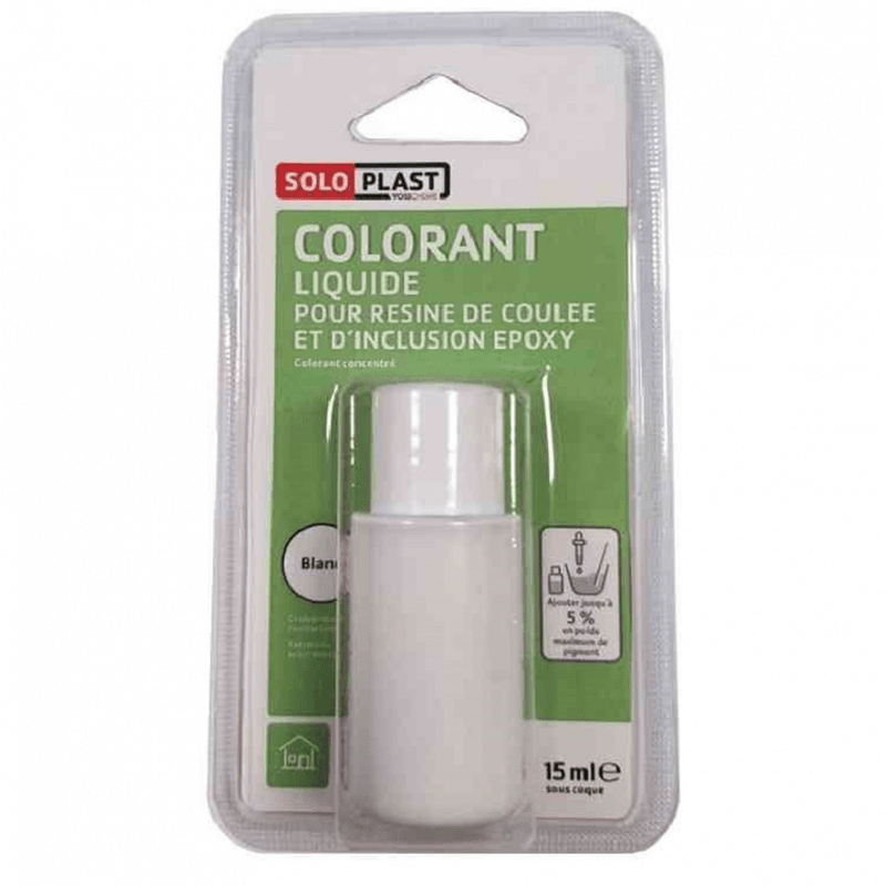 Soloplast Colorant Blanc Pour Résine Epoxy 15 ML