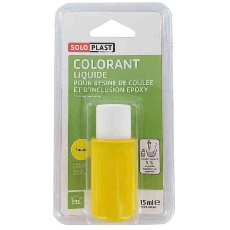 Soloplast Colorant Jaune Pour Résine Epoxy 15 ML