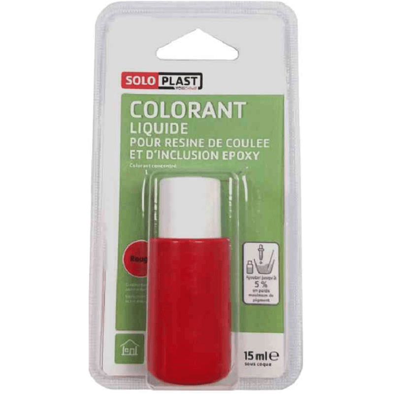 Soloplast Colorant Rouge Pour Résine Epoxy 15 ML