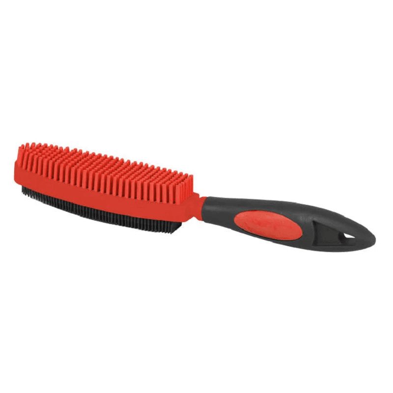 Brosse anti-poils d'animaux bi-faces caoutchouc