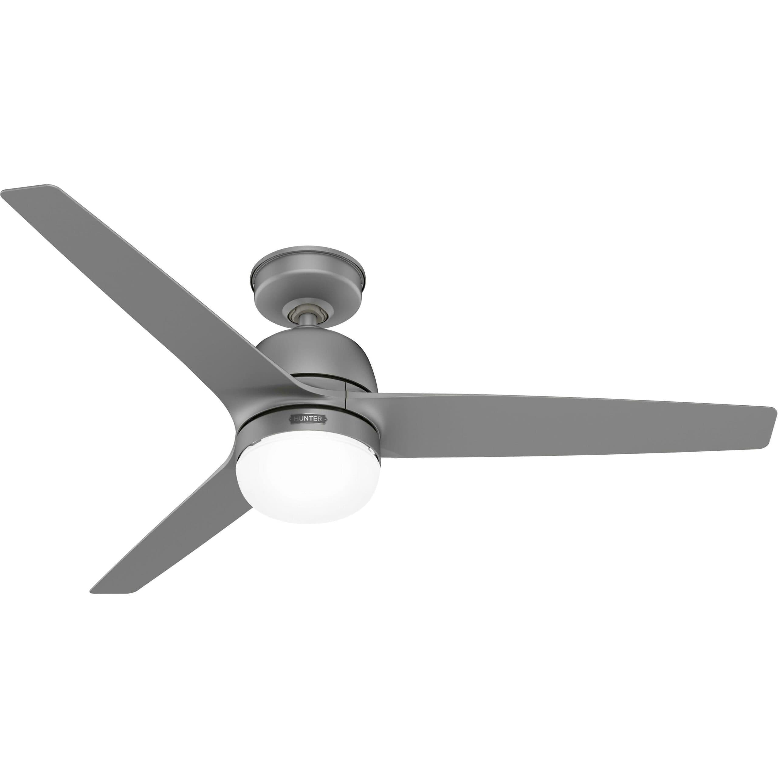 Ventilateur de plafond extérieur Seawave Silver avec lumière