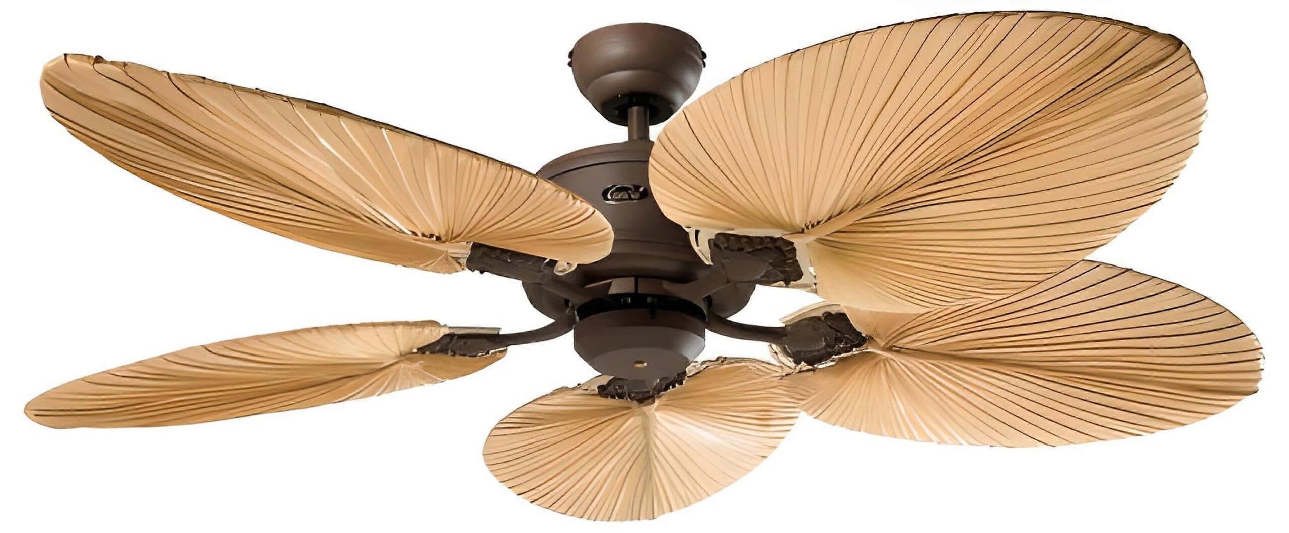 Ventilateur de plafond Eco Elements 132cm / 52'quot; Brown et et; paume