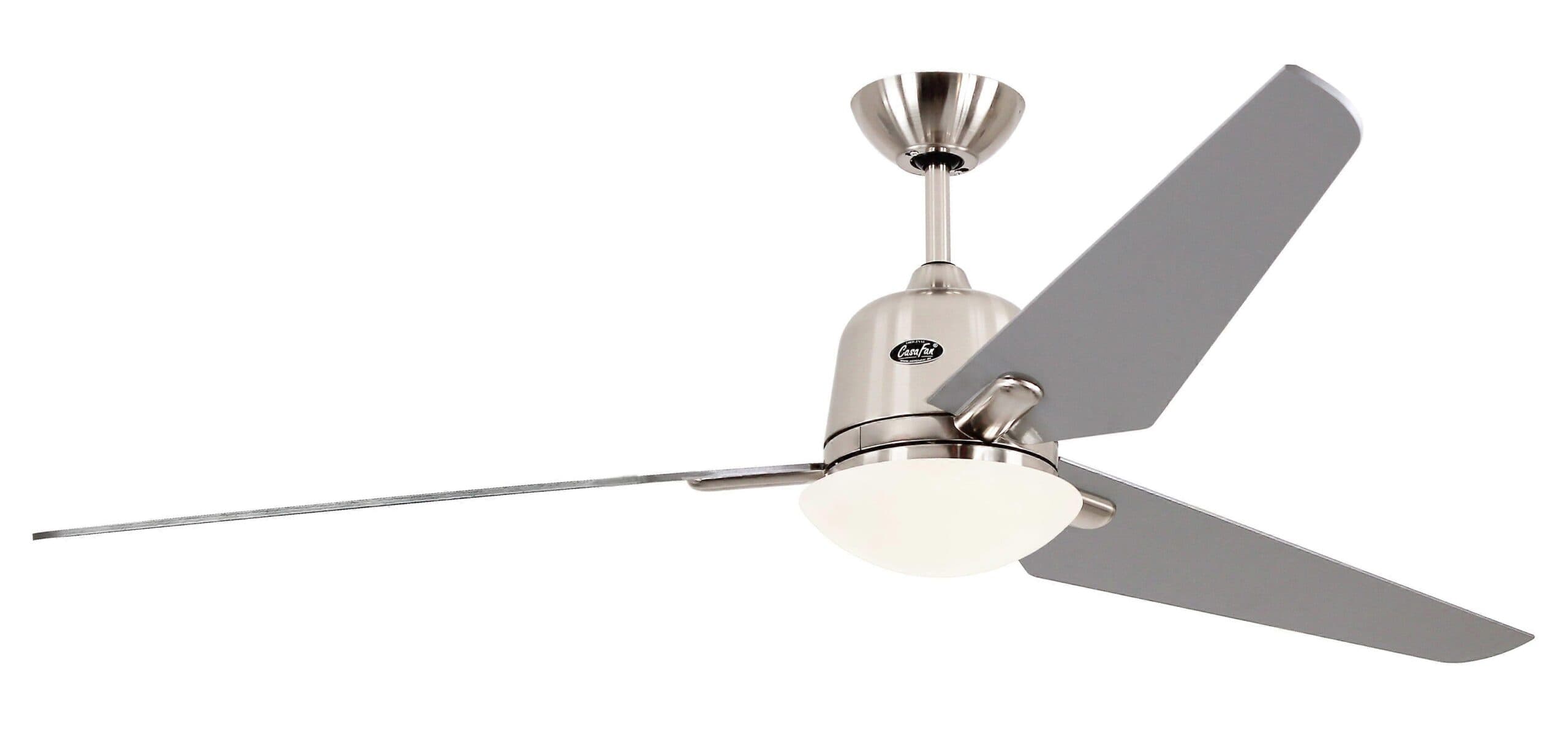 Ventilateur de plafond DC Eco Aviatos 162cm / 64 " BN Lames Argent