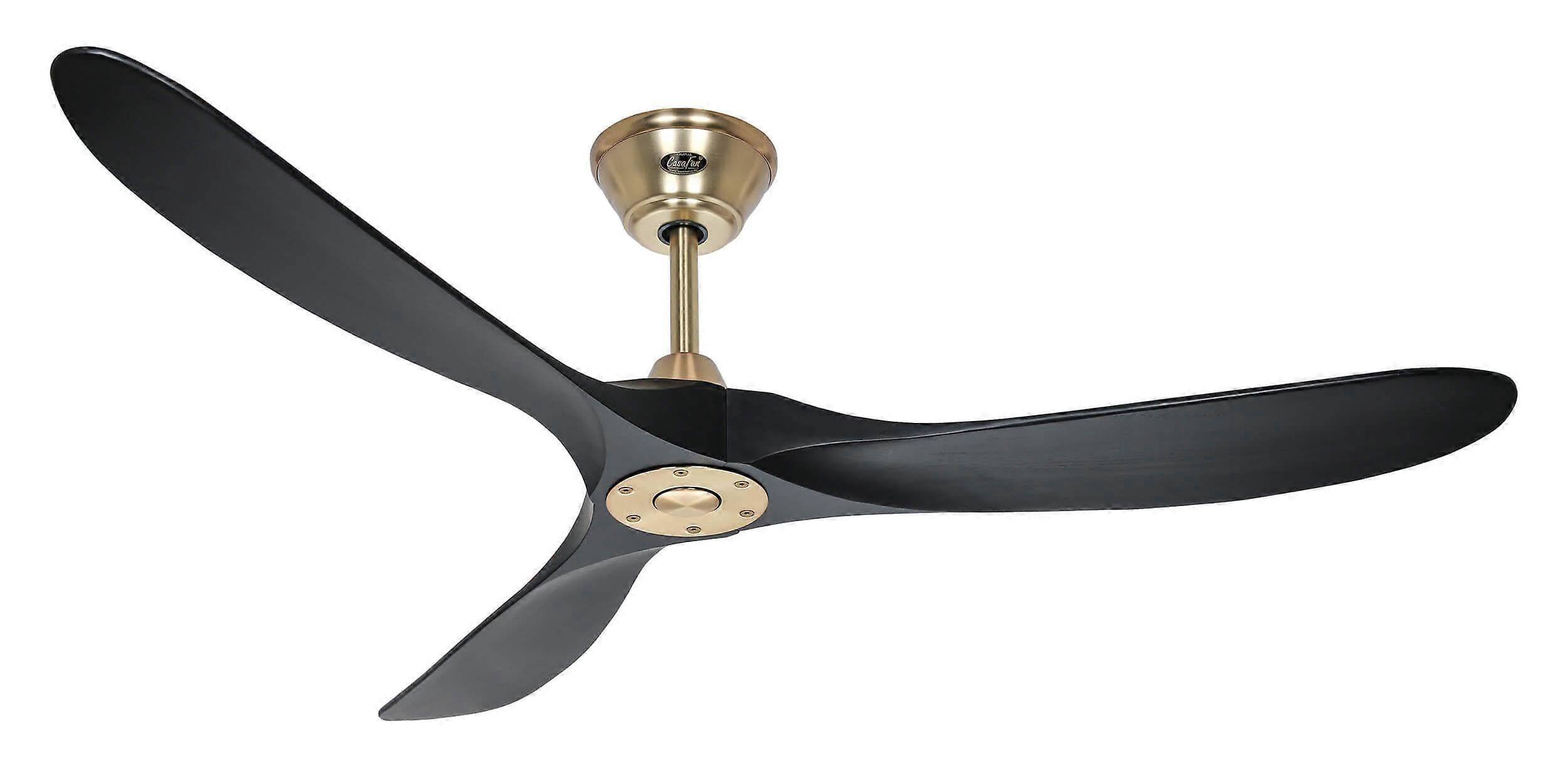 DC Ceiling Fan Eco Genuino Brass / Black  with Remote