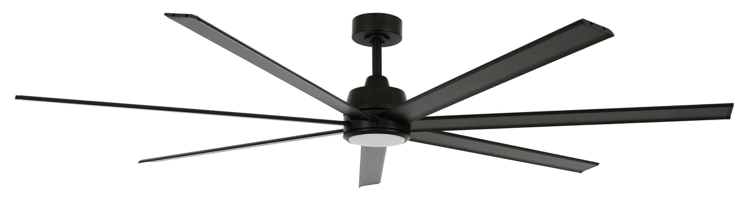 DC Deckenventilator Atlanta II Schwarz mit LED