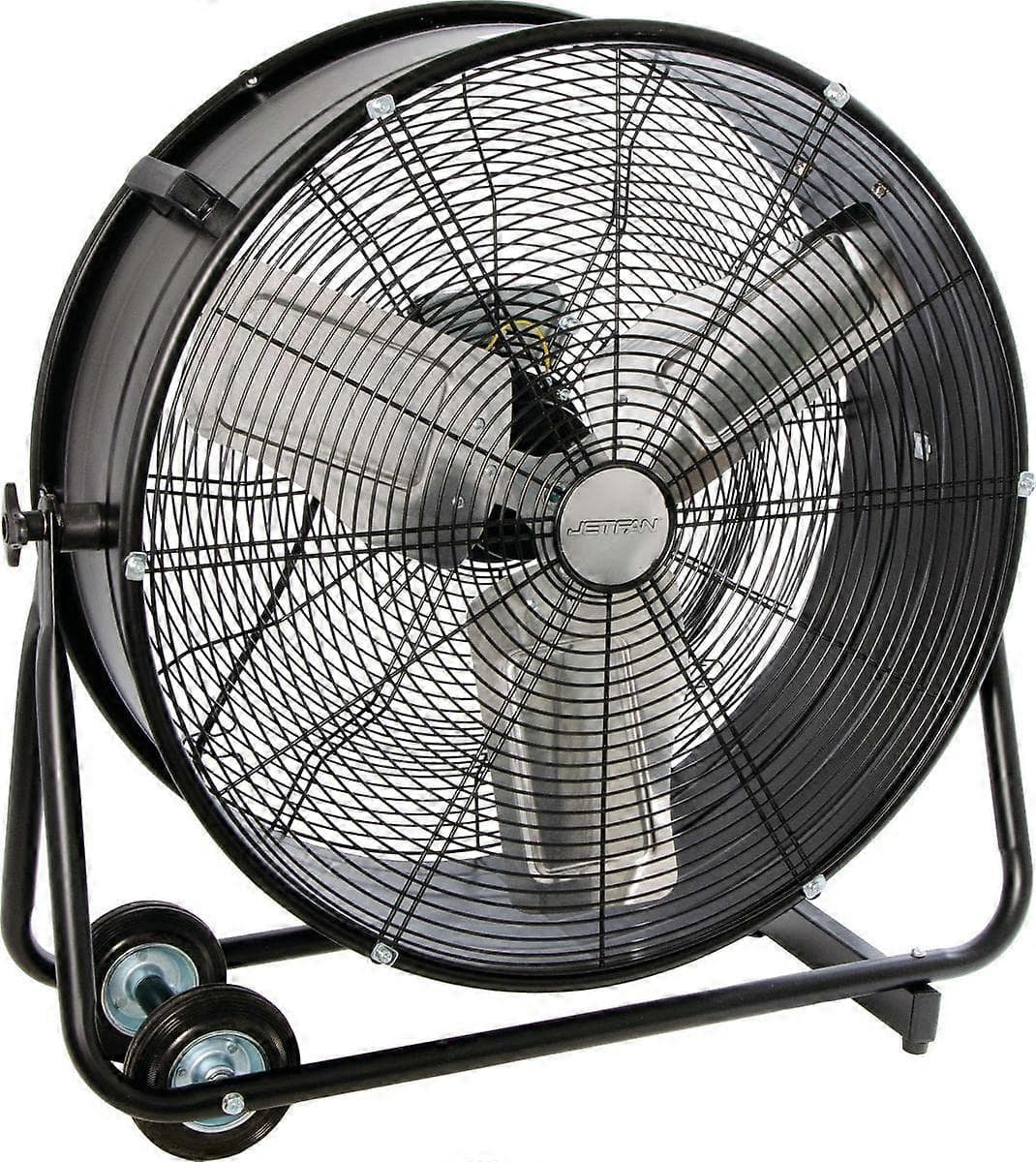 Industrial Drum Fan 24 Inch Adjustable Tilt, 7700 CFM  Velocity Floor Fan for Fast Drying