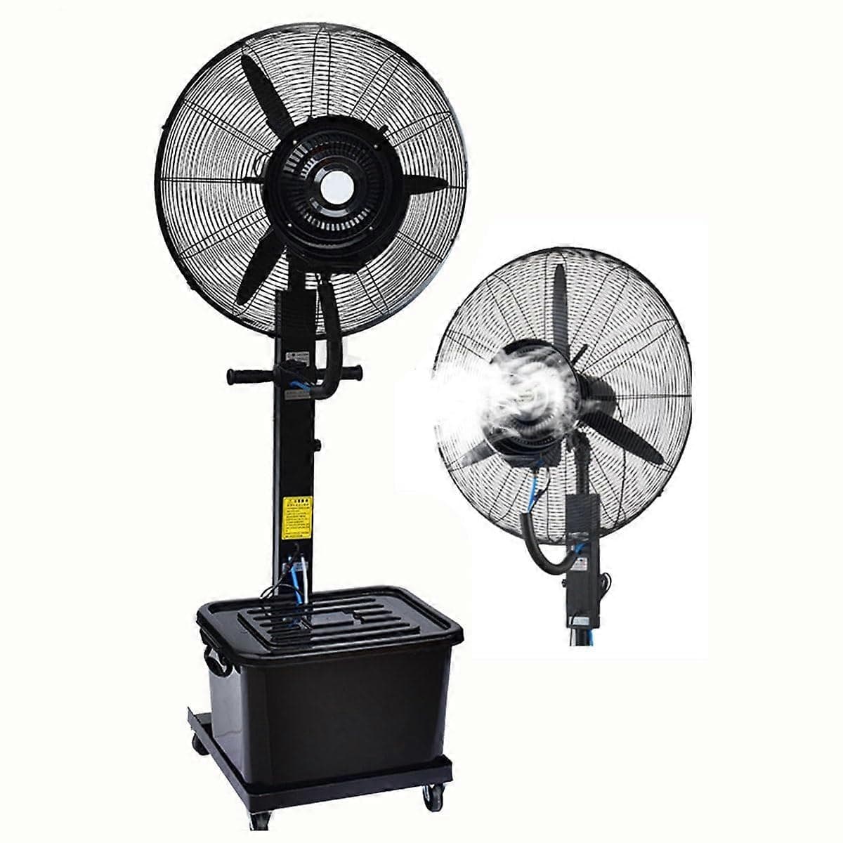 30in Commercial Misting Fan with 11 Gallon Tank, 380W Outdoor Pedestal Cooler for Greenhouse and Patio
