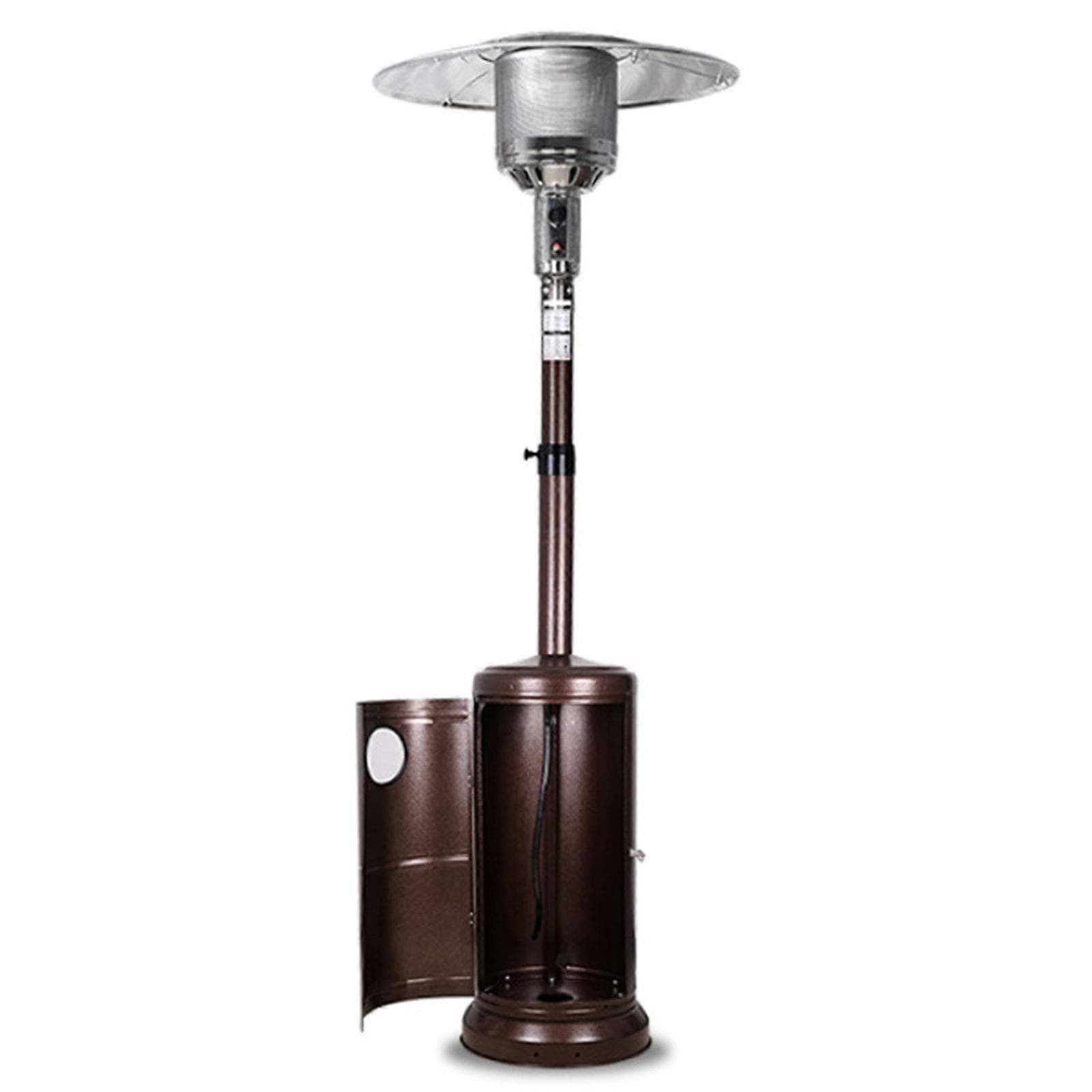 Patio Heater Outdoor Gas Freestanding 13kW  Heat Output Brown with Triple Safety Protection