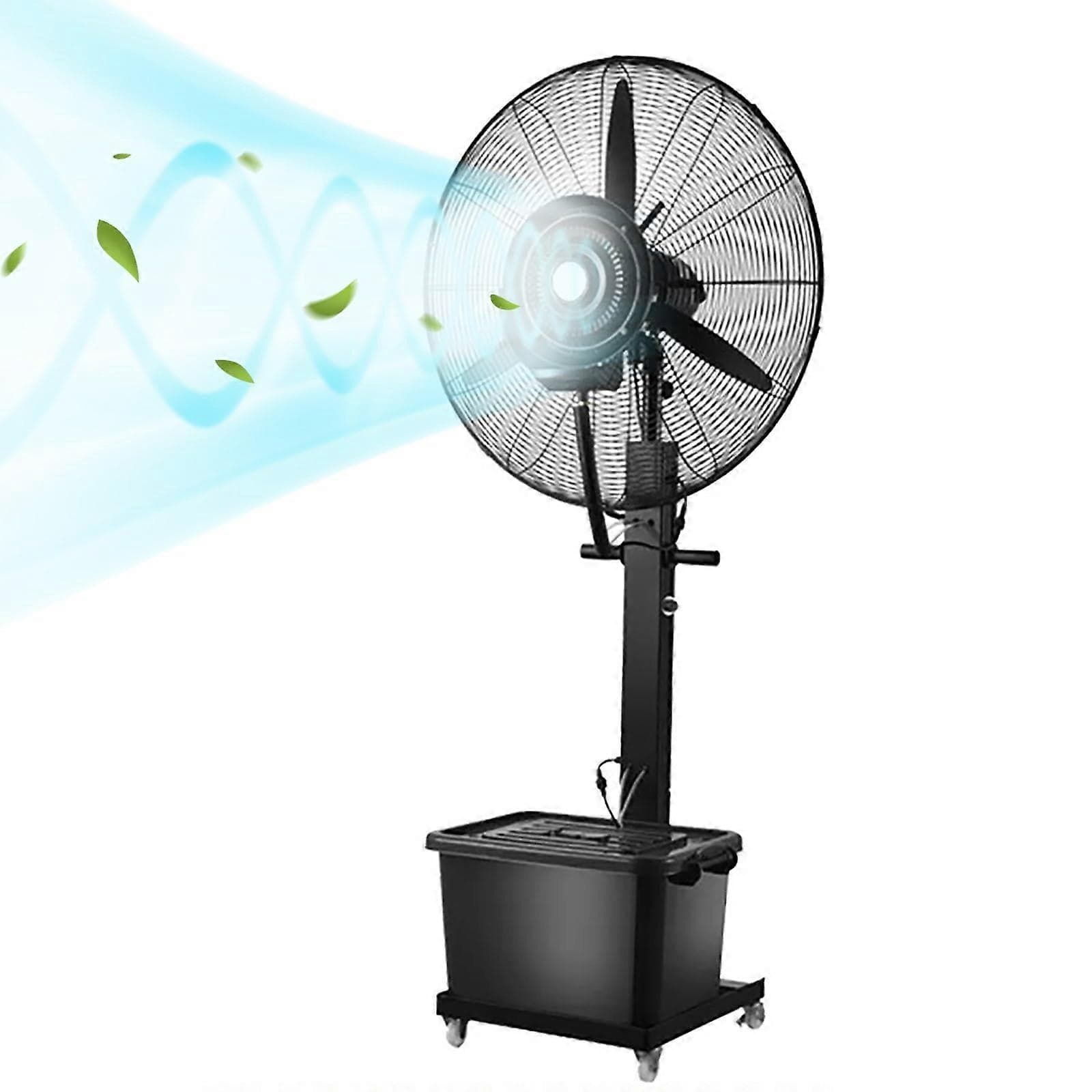 71cm Outdoor Misting Fan with 42L Water Tank, 3Speed Cooling and 120° Oscillation for Patio