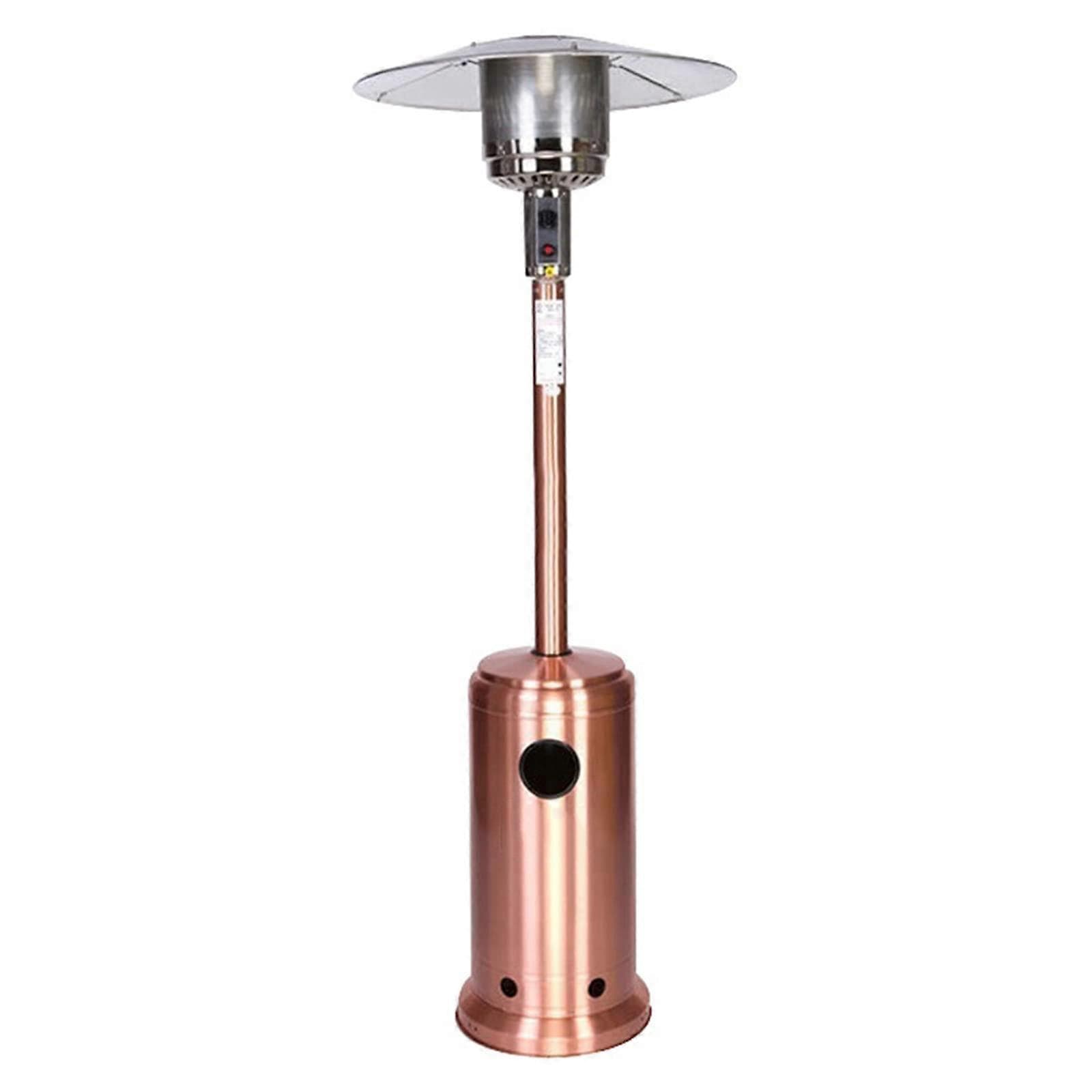 Patio Heater with Wheels Umbrella Style Propane Outdoor Gas Heater Adjustable Heat for Garden