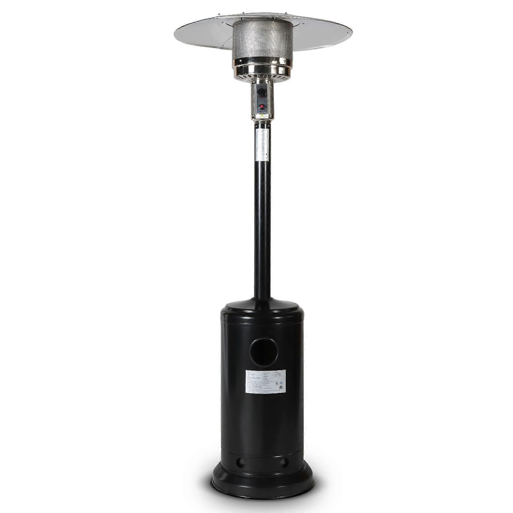 Outdoor Propane Patio Heater 46000 BTU Rapid Heating with Wheels and Cover for Garden Patio
