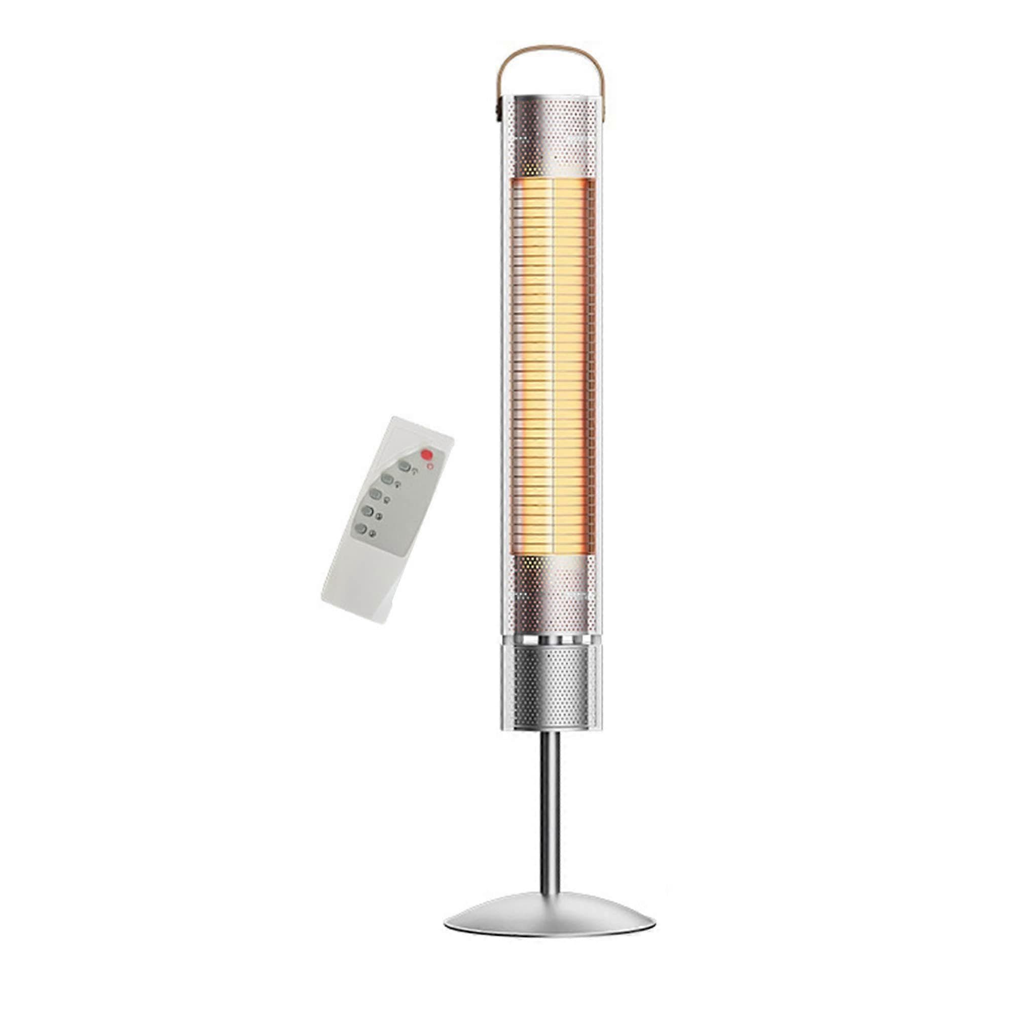 Patio Heater with Remote Control IP65 Waterproof Overheat Protection for Balcony and Courtyard