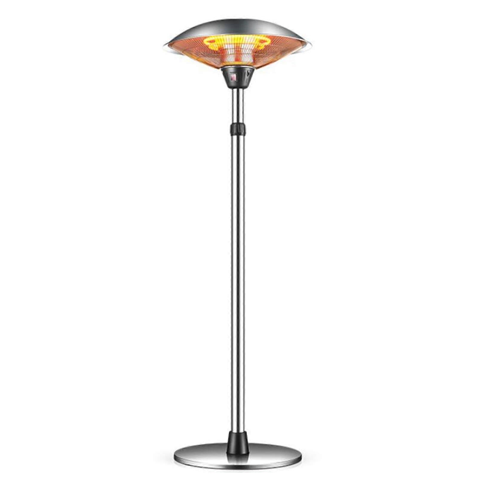 Patio Heater 2200W Infrared Heating Waterproof with 3 Heat Settings and Adjustable Stand for Outdoor