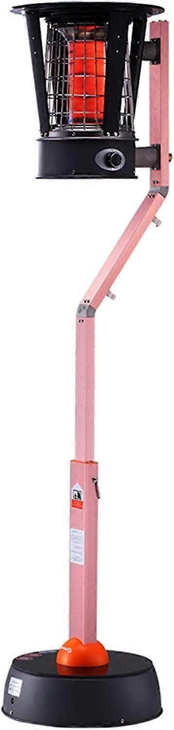 Outdoor Patio Heater Natural Gas, Height Adjustable Stainless Steel Commercial Grade Heating Lamp