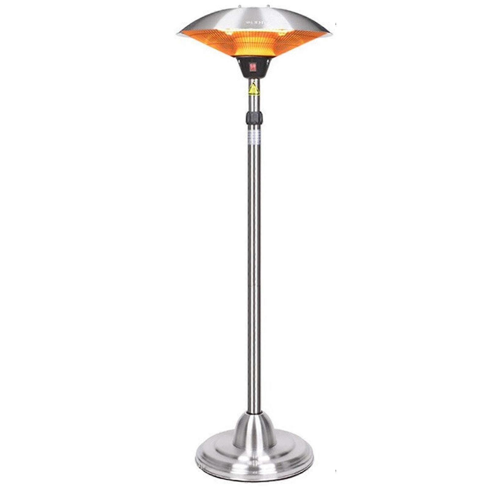 Outdoor Electric Patio Heater 2100W with Instant Infrared Heating, Three Power Levels, Waterproof and Safe for Balcony Garden