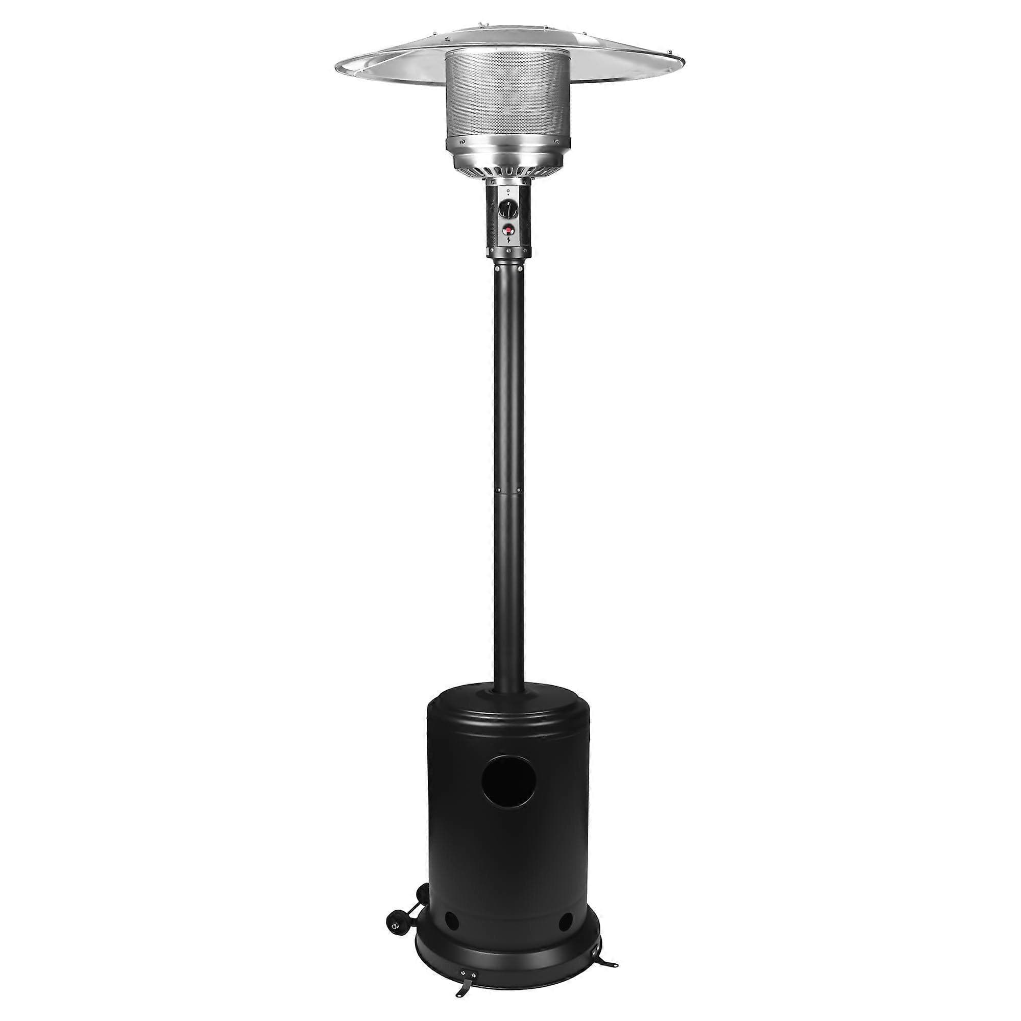 Patio Heater 46000 BTU Outdoor Propane Heater with Wheels for Backyard Restaurant PowderCoated Steel