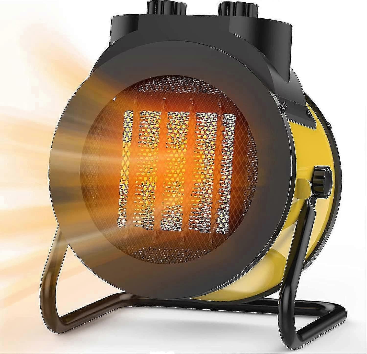 Chauffage électrique portatif de mise à niveau de 1500w avec 3 modes de protection contre la surchauffe et le basculement 9