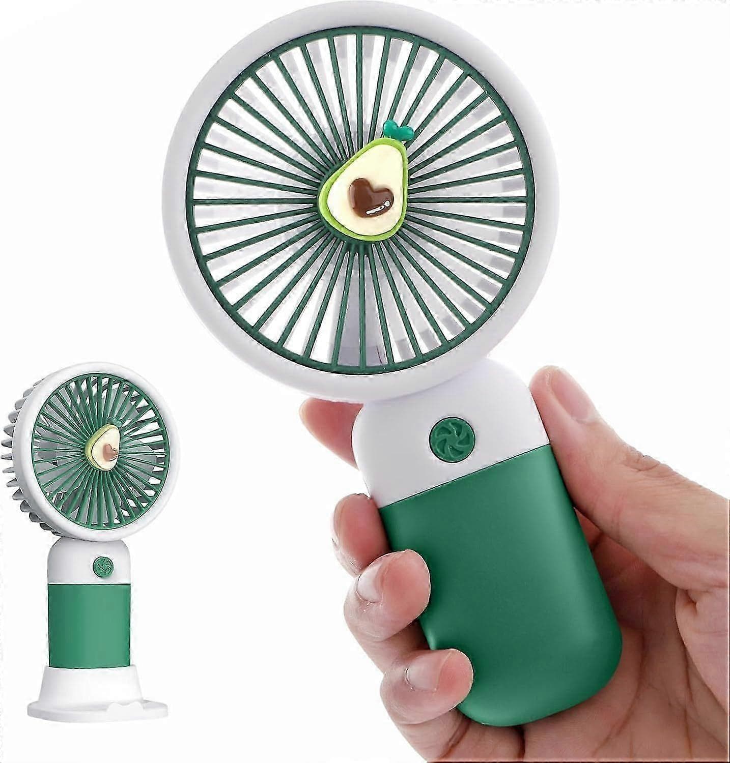 Fan Portable, Mini USB Hand Fan for Cooling, Small Electric Rechargeable Fan for Kids Childrens, Battery Operated Pocket Fan