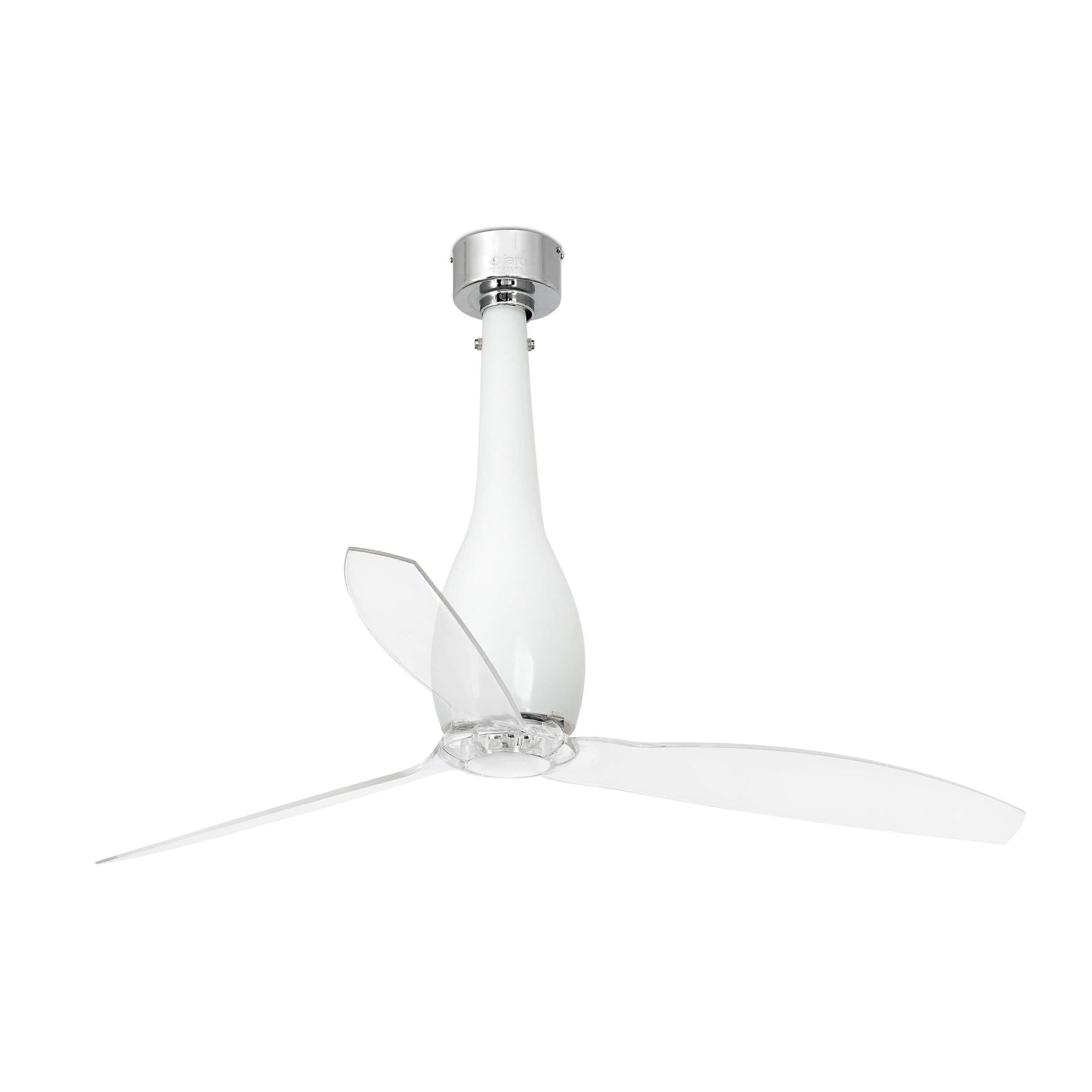 DC ceiling fan Eterfan Gloss White with remote