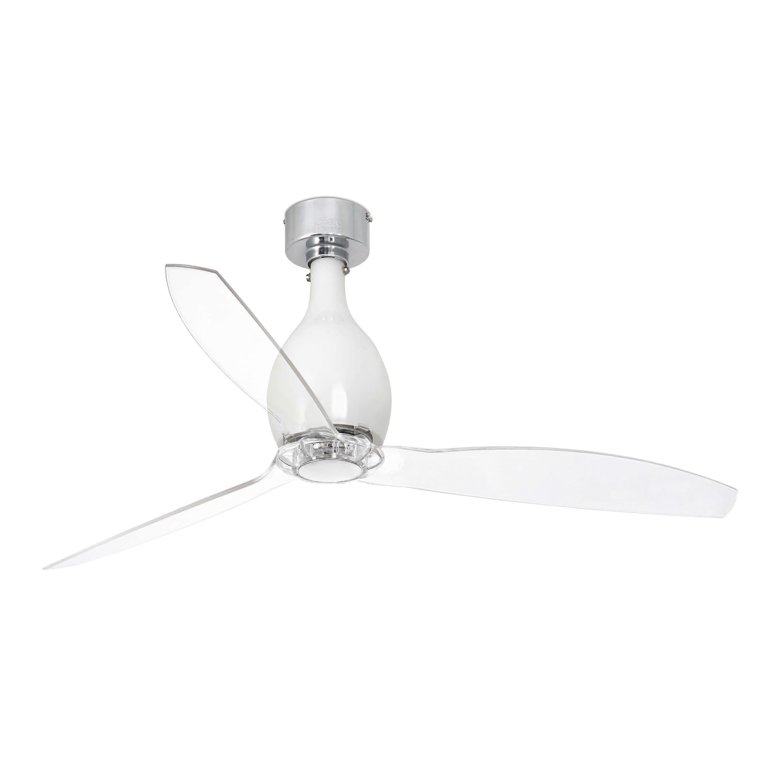 DC ceiling fan Mini Eterfan Gloss White with remote