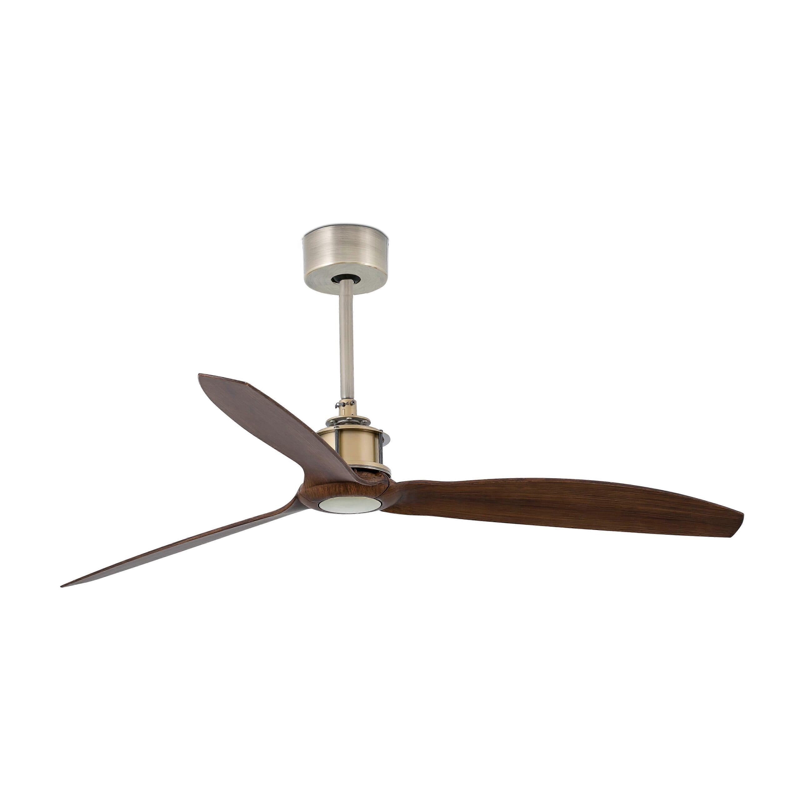 DC ceiling fan Just Fan Brass & Walnut 128cm / 50"