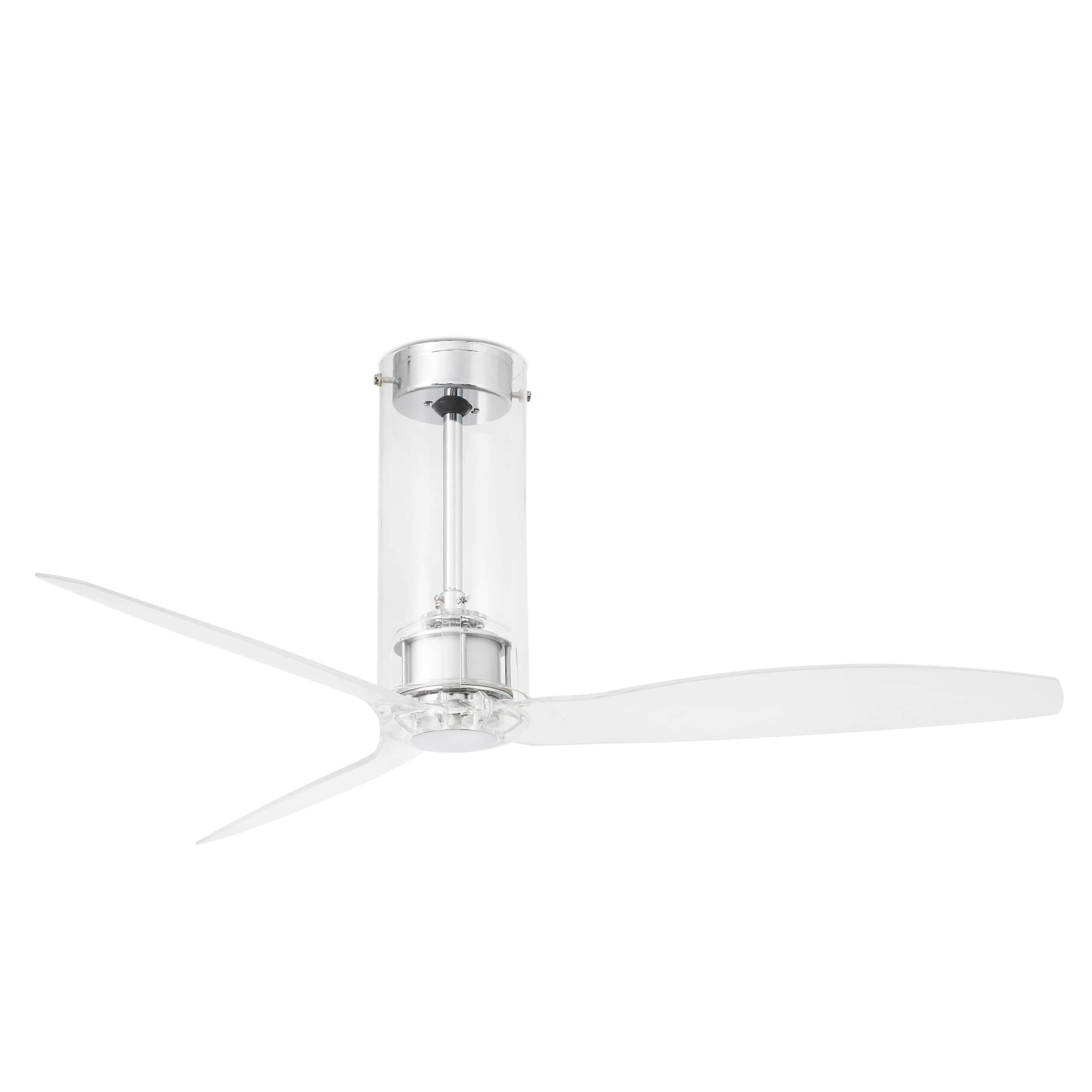Ventilateur de plafond DC Tube Chrome avec télécommande