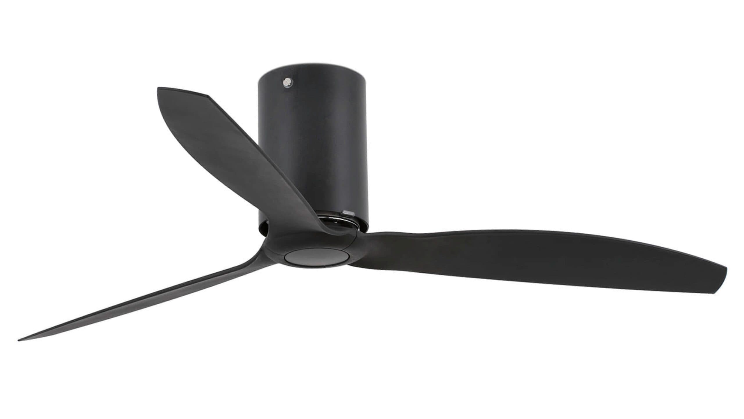 Energiespar Deckenventilator Mini Tube Schwarz