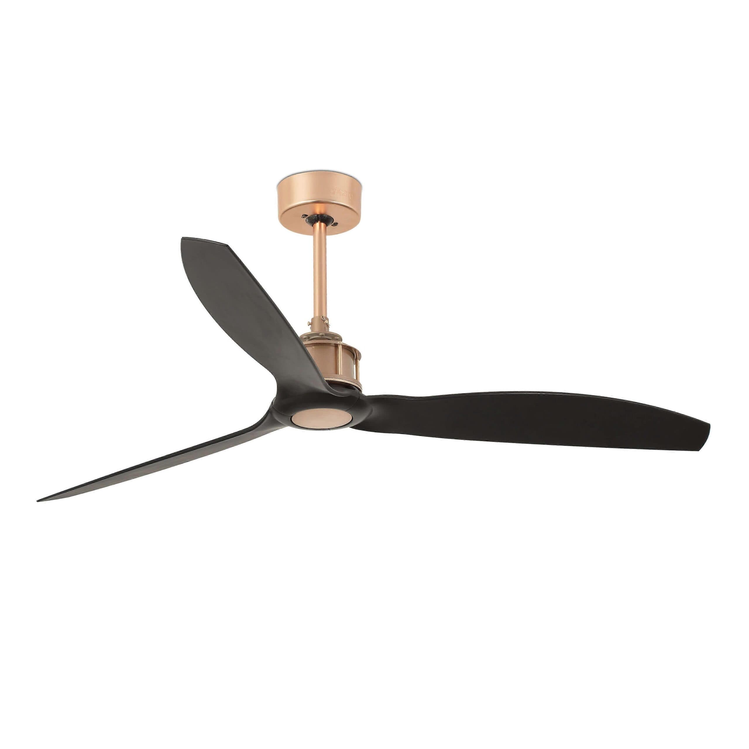 Energiespar Deckenventilator Just Fan Kupfer / Schwarz