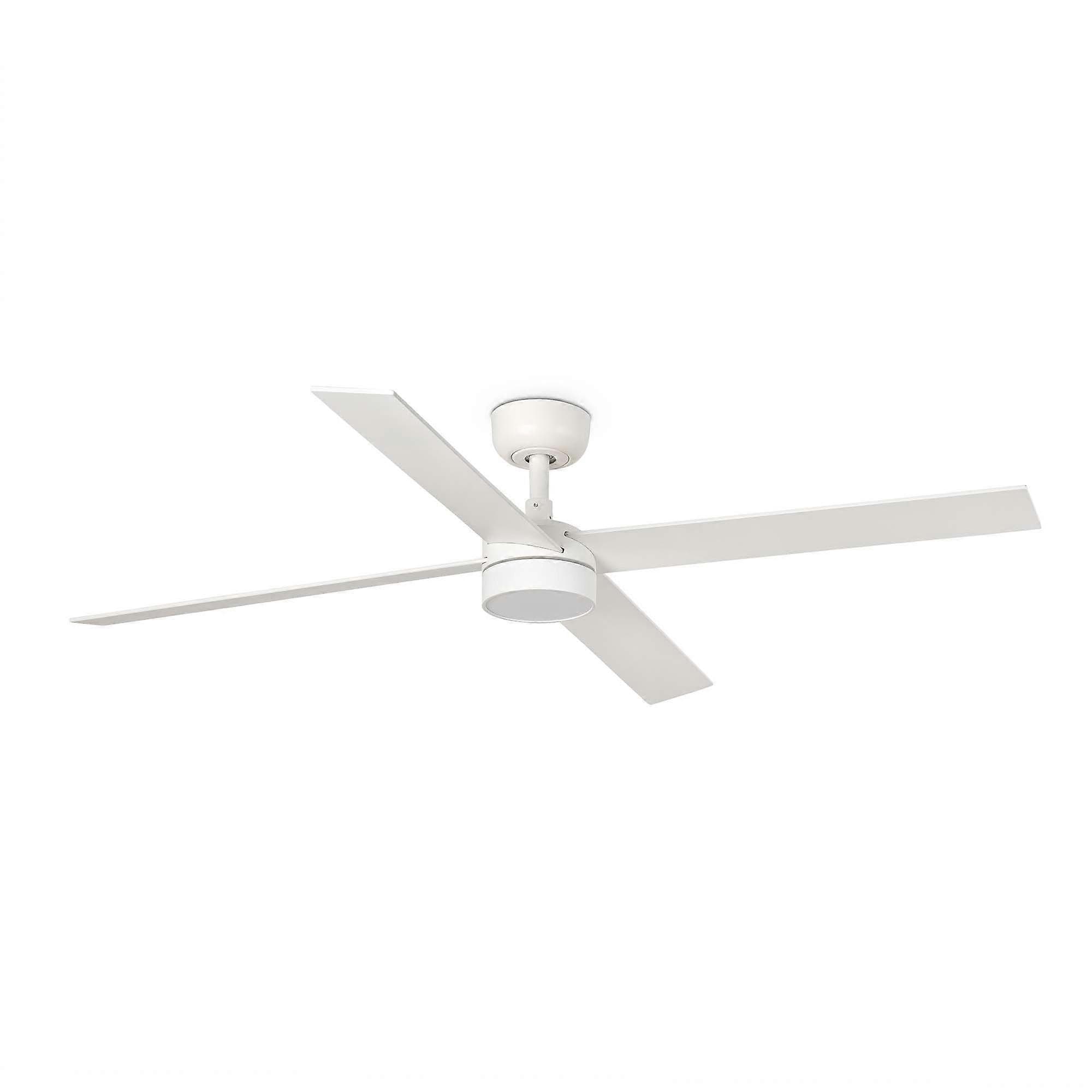 Ventilateur de plafond DC Rudder L-4 Blanc avec LED