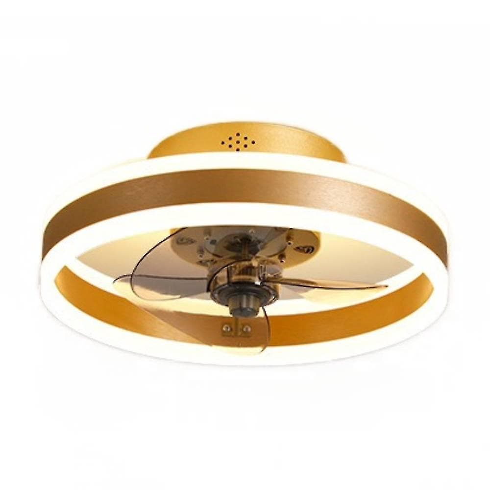 Balcon Led Bande De Fréquence Variable Lumière Ventilateur De Plafond, Simple Et Léger Ventilateur De Luxe Lumière, 220V