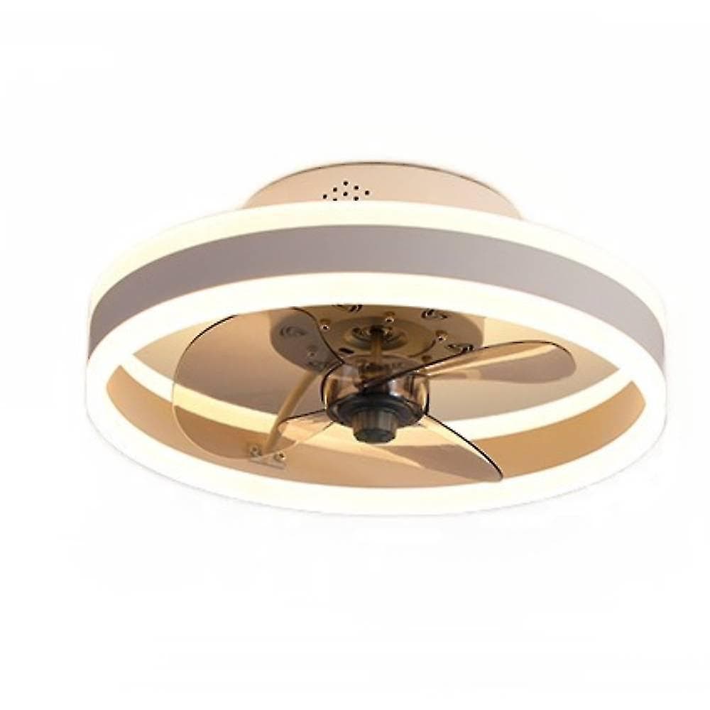 Balcon Led Bande Variable Fréquence Lumière Ventilateur De Plafond, Simple Et Léger Ventilateur De Luxe Lumière, Nous
