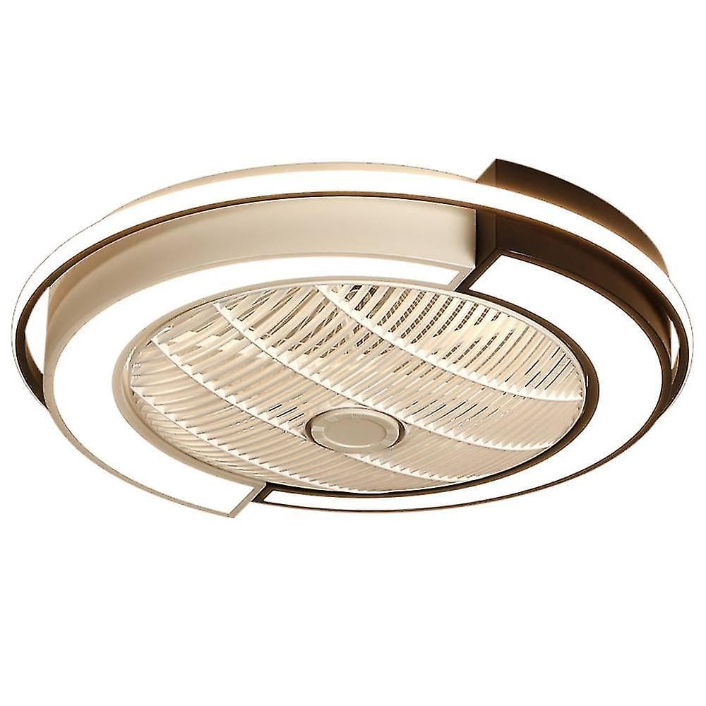 Salle à manger simple Lumière du ventilateur muet, Salon de la chambre Ventilateur de plafond LED, Plafond domestique moderne